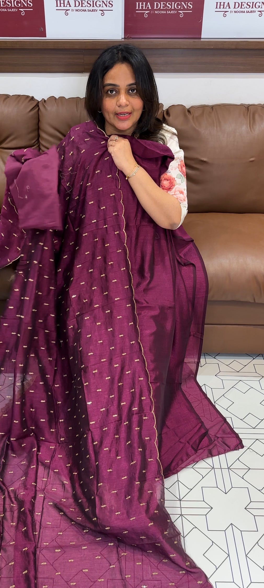 SEMI RAW SILK UNSTITCHED SALWAR SUITS - IHA 26335