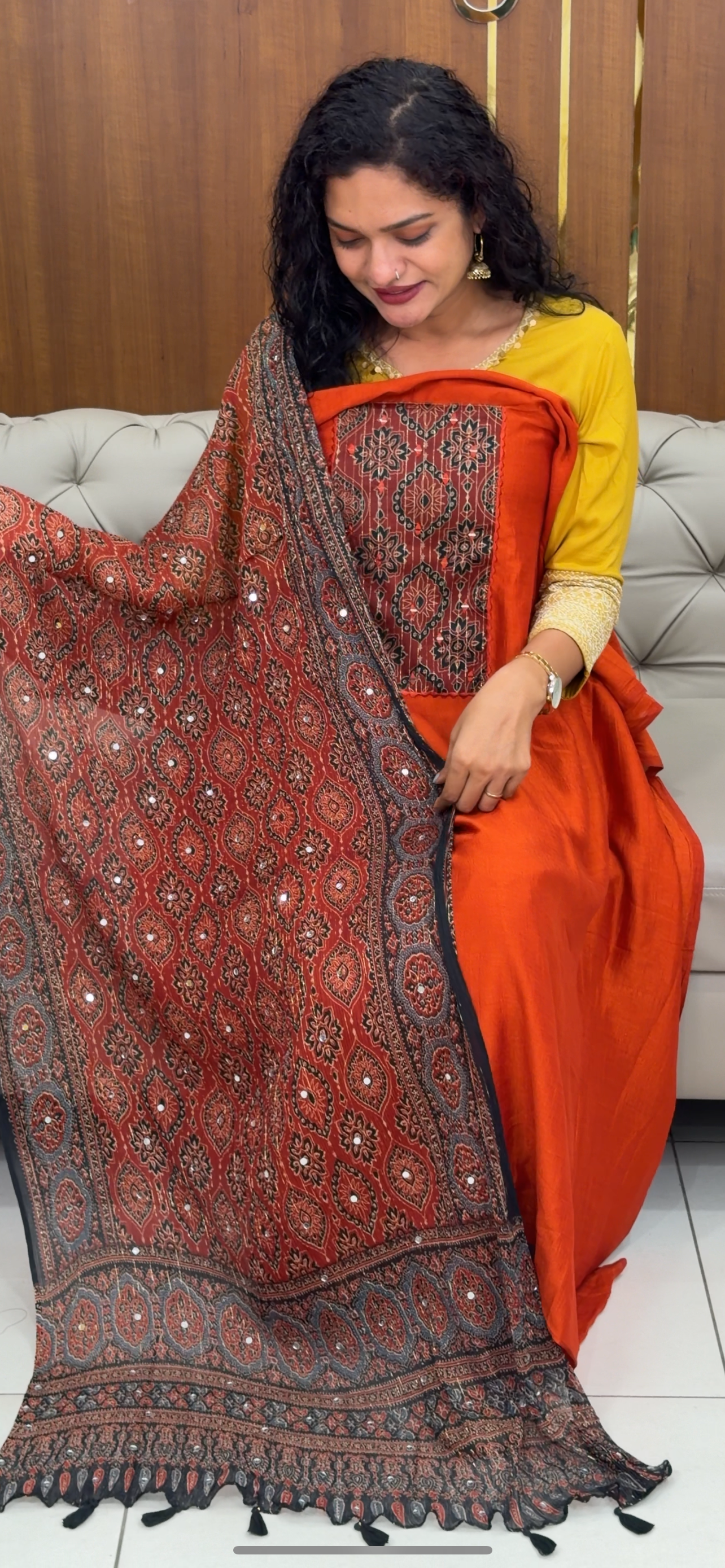 VICHITRA SILK UNSTITCHED SALWAR SUITS - IHA 29434