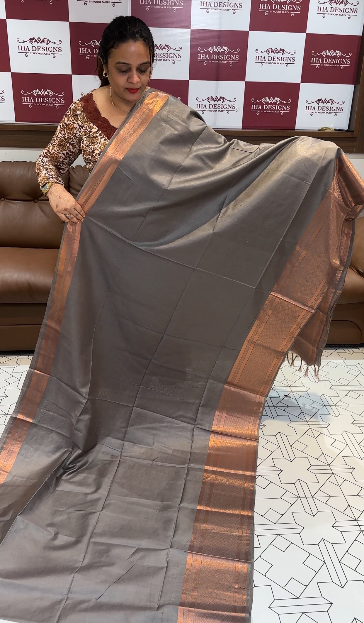 SEMI TUSSUR SAREE - IHA 16549