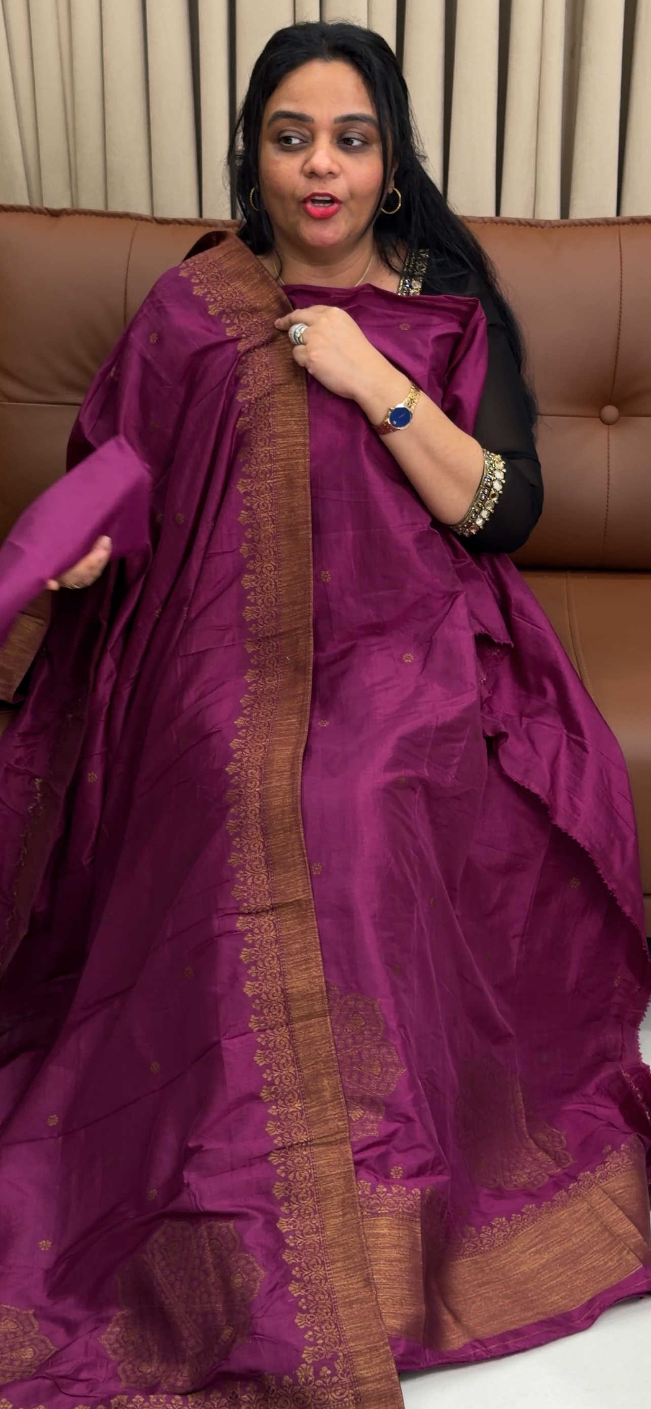 SEMI BANARASI UNSTITCHED SALWAR SUITS - IHA 34629
