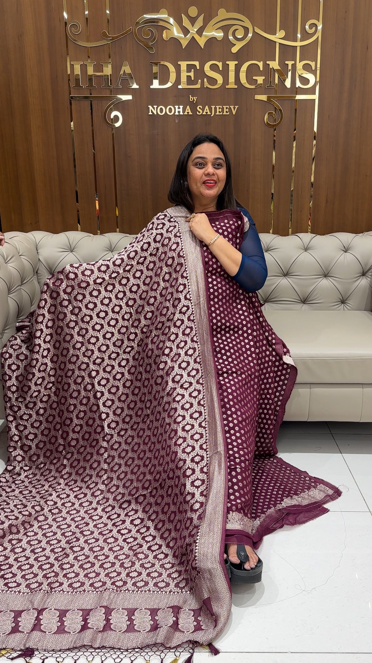 VISCOSE GEORGETTE UNSTITCHED SALWAR SUITE SUITE - IHA 23311