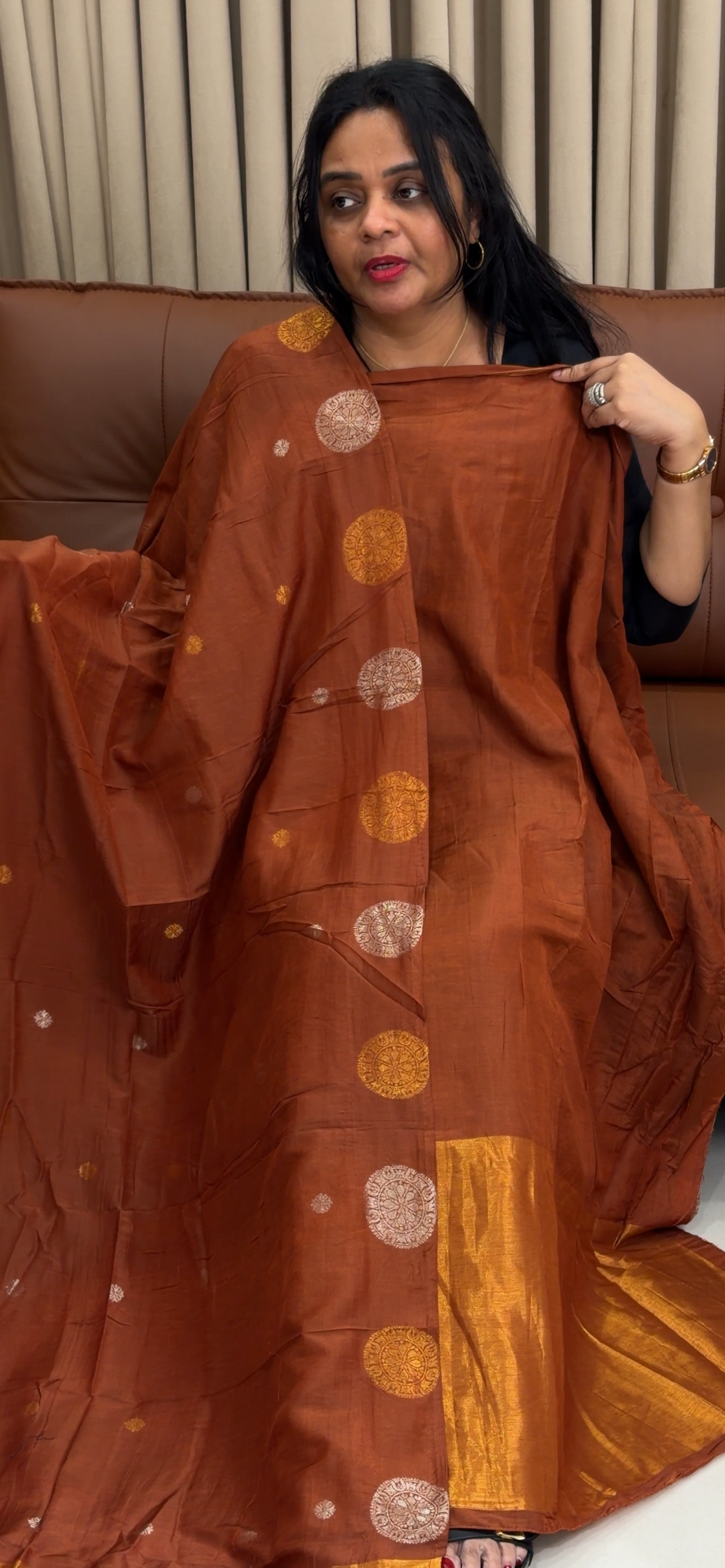 SILK BANARASI UNSTITCHED SALWAR SUITS - IHA 34598