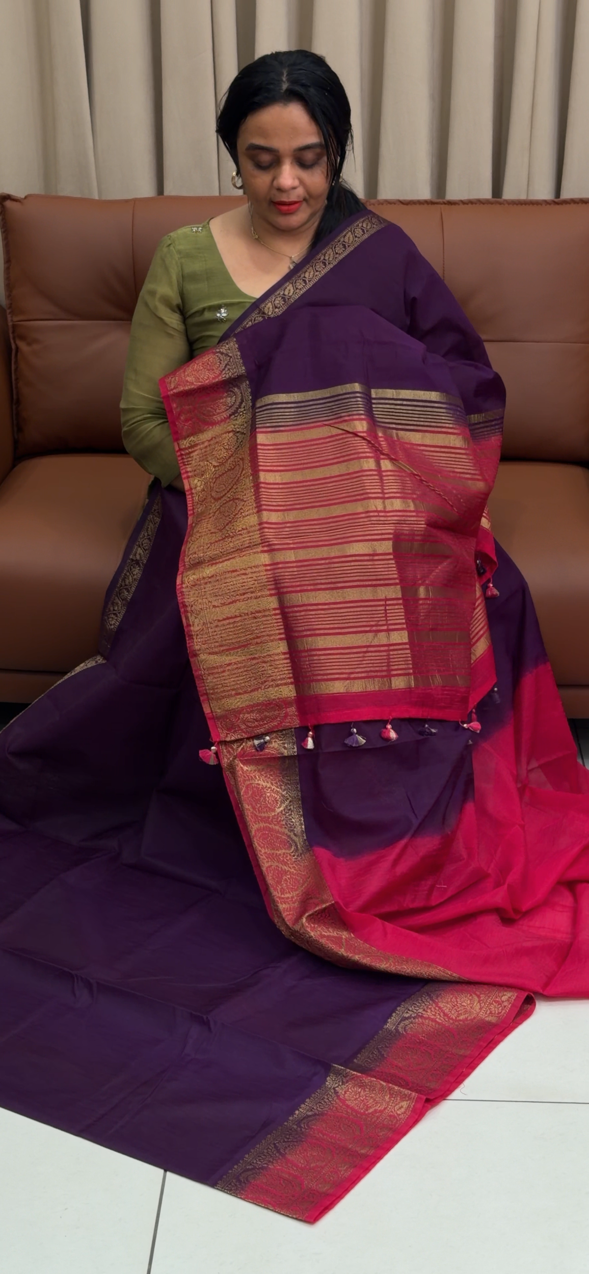 SEMI JUTE SAREES - IHA 35379