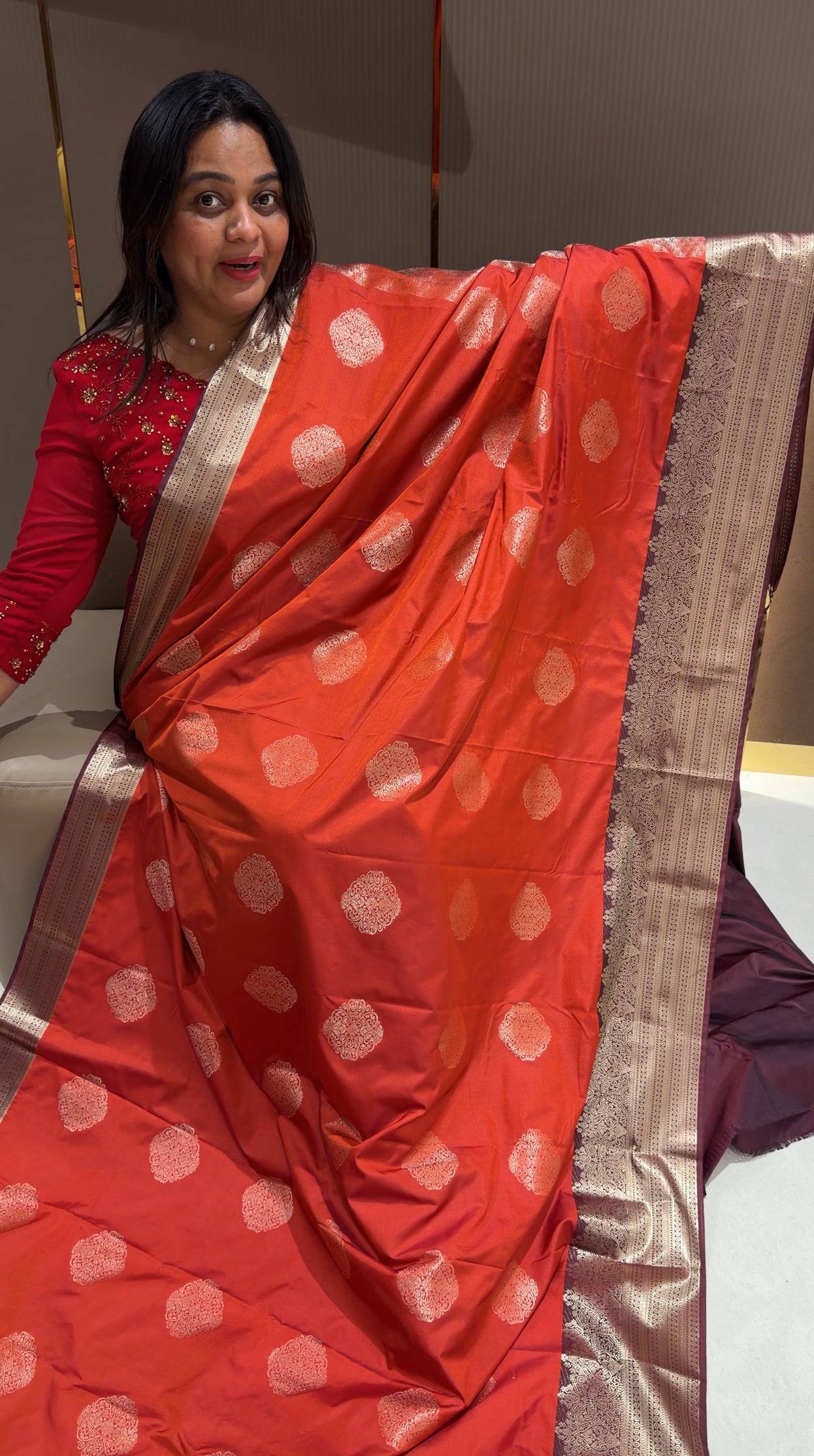 FORWARD SEMI KANCHIPURAM SILK SAREES - IHA 28738