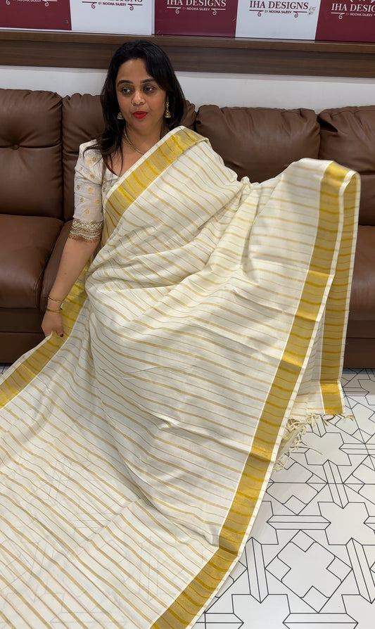 KERALA COTTON ONAM SAREES - IHA 25609