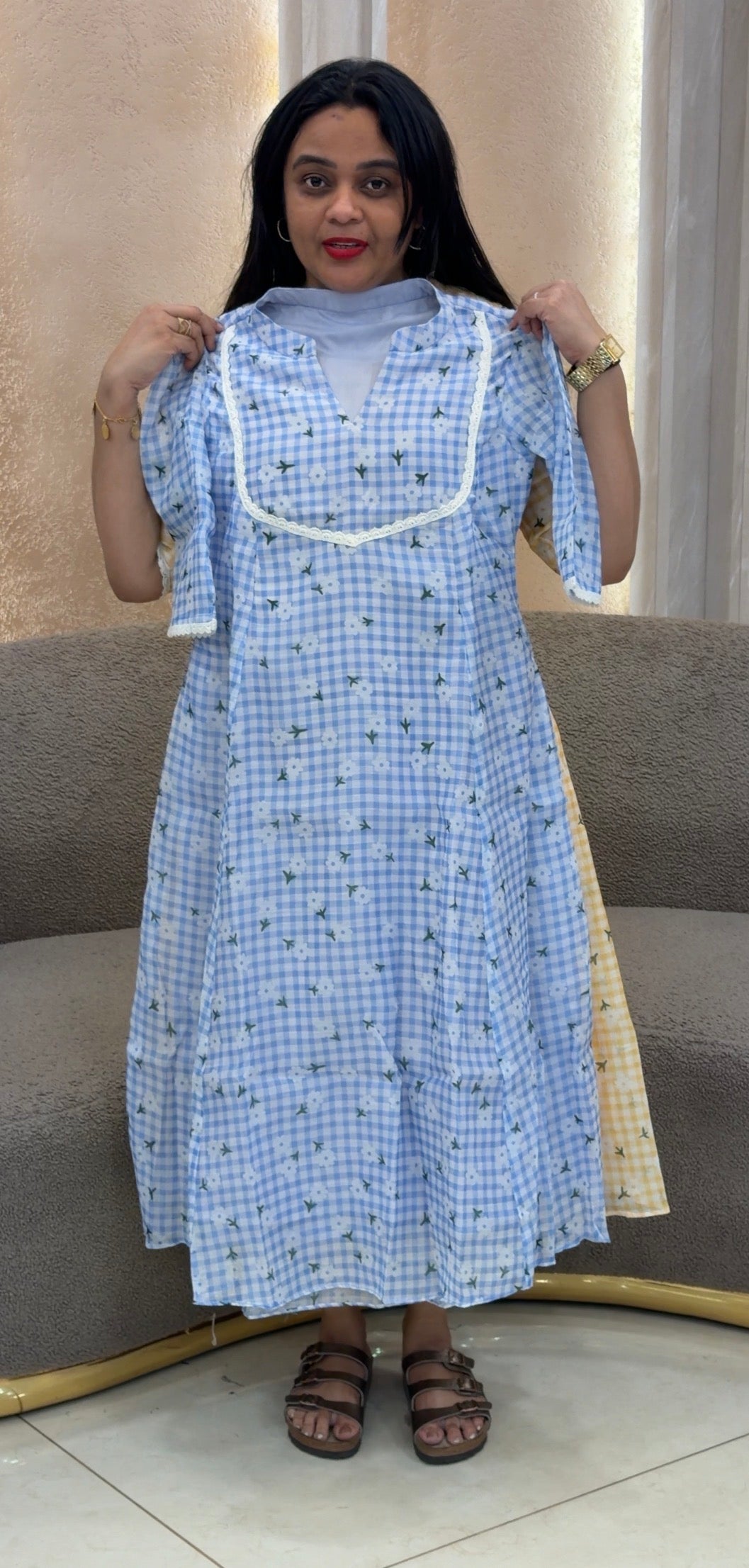 IHA'S IN-HOUSE PRINTED FROCKS - IHA 35948