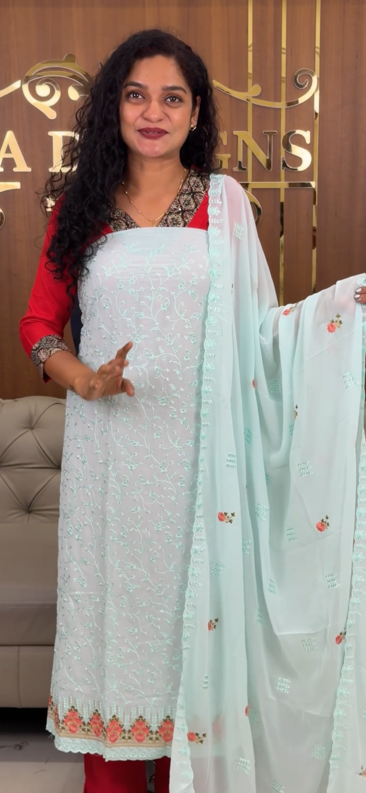 GEORGETTE UNSTITCHED SALWAR SUITS - IHA 32775