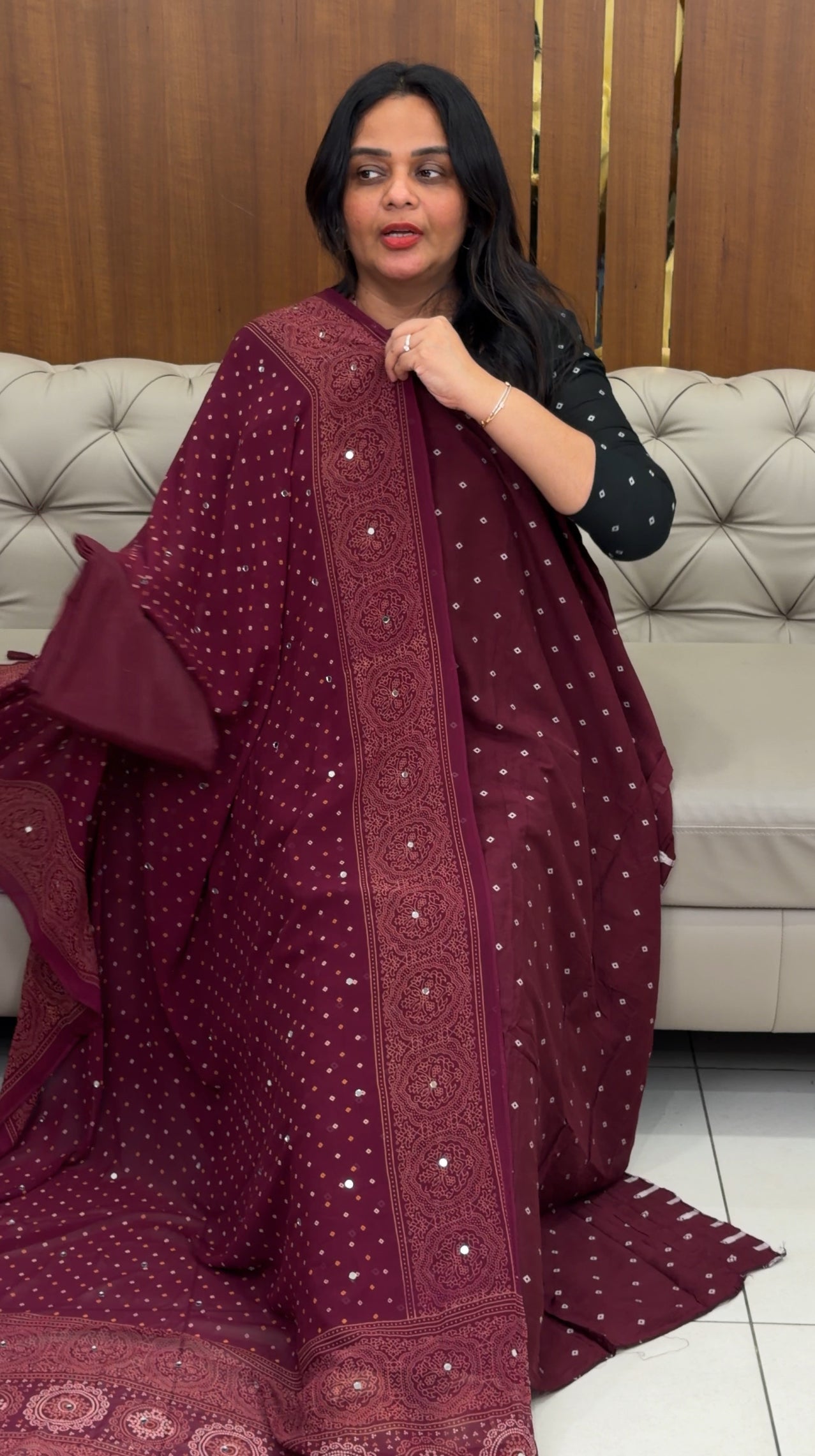 BANDHEJ PRINTED UNSTITCHED SALWAR SUITS - IHA 32247