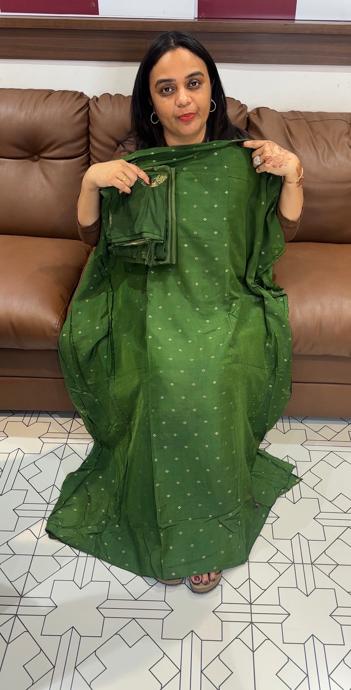 MUL CHANDERI UNSTITCHED SALWAR SUITS - IHA 31440