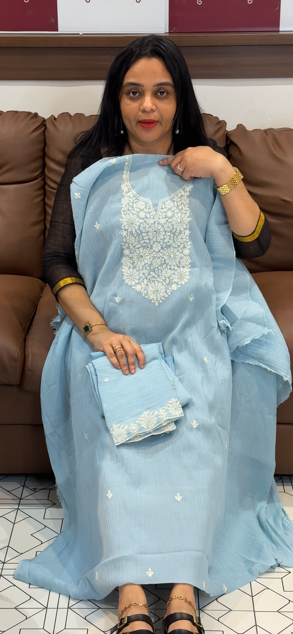 OFFER SALES UNSTITCHED SALWAR SUITS - IHA 35481