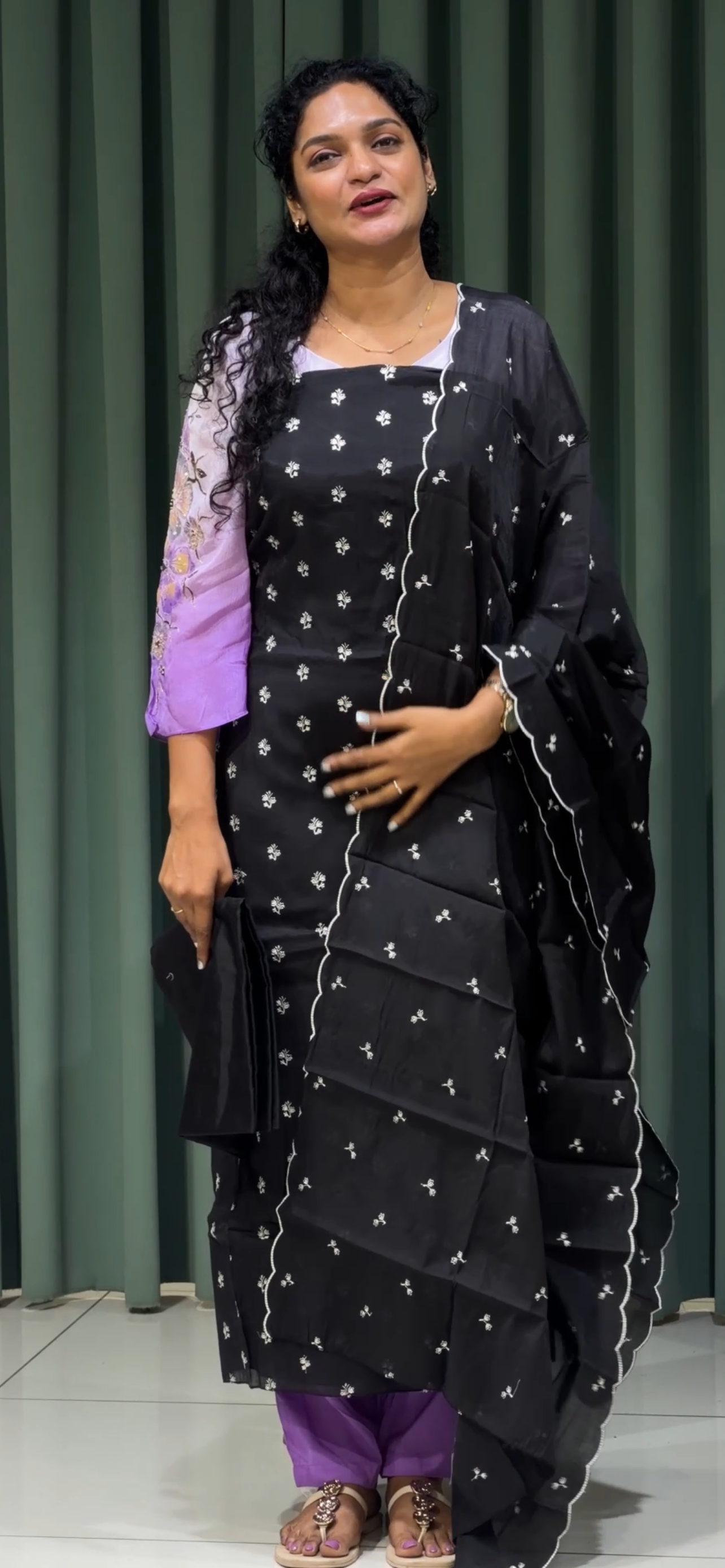 MUL CHANDERI UNSTITCHED SALWAR SUITS -  IHA 33412