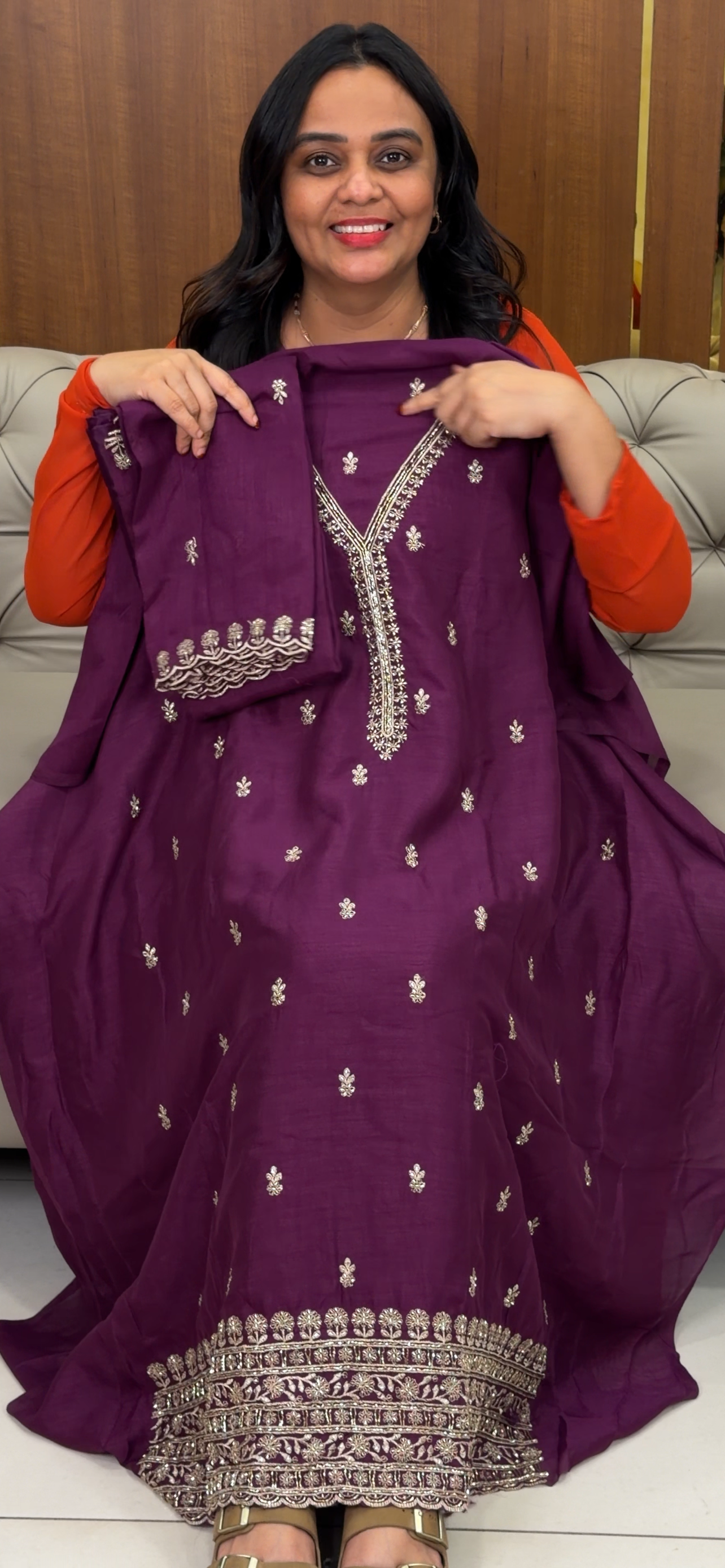 UNSTITCHED SALWAR SUITS - IHA 32965