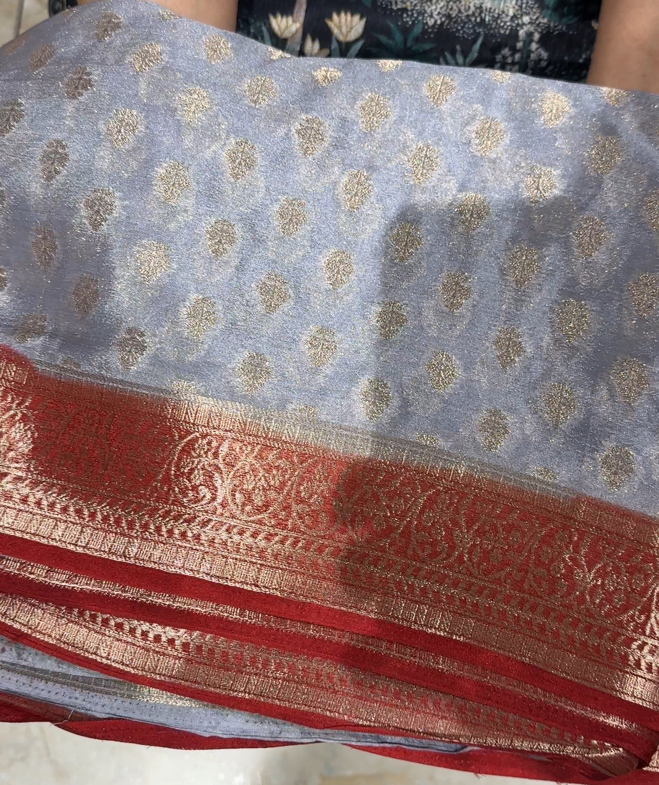 SEMI CRAPE SAREES - IHA 19647