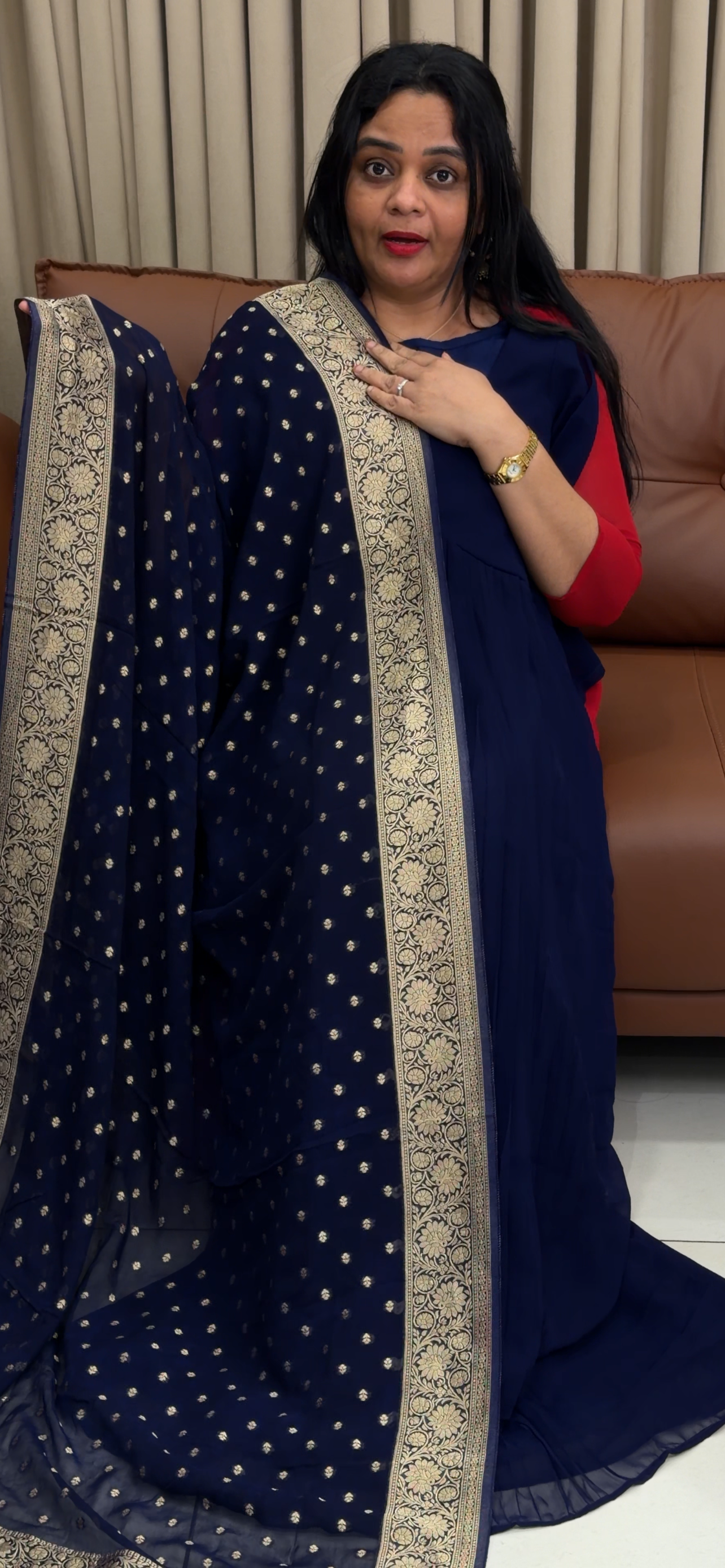 IHA'S IN-HOUSE ALIYA CUT TOP AND DUPATTA - IHA 34517