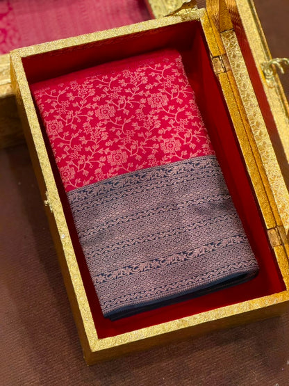 DESIGNER KANCHIPURAM  SAREES - IHA 34656