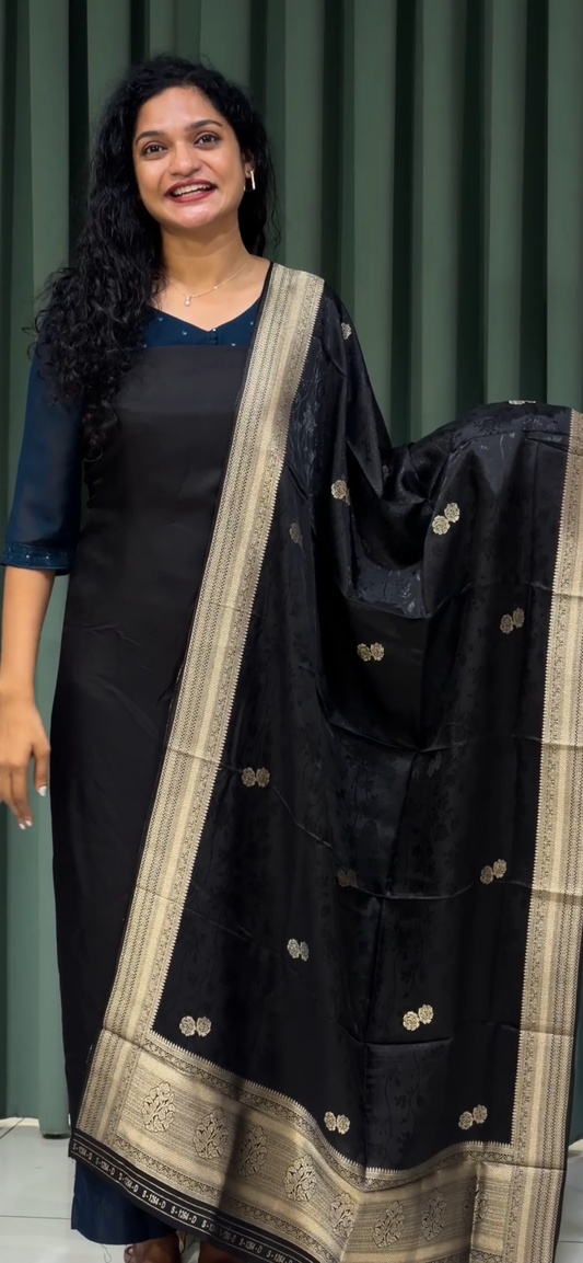 DOLA BANARASI UNSTITCHED SLAWAR SUITS - IHA 33490