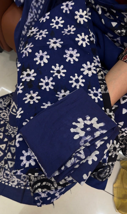 BATIK PRINTED UNSTITCHED SALWAR SUITS - IHA 35203