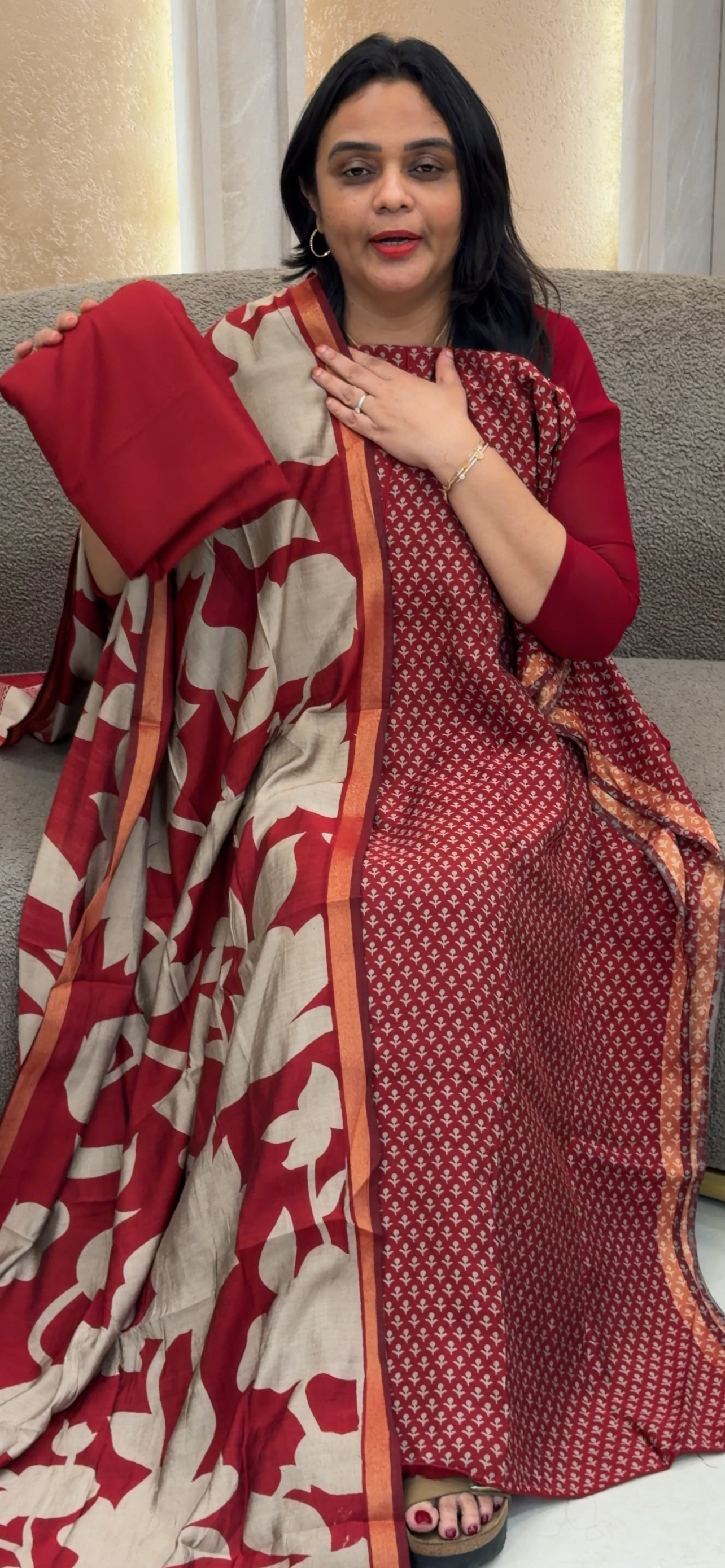 MAHESHWARI UNSTITCHED SALWAR SUITS - IHA 32927