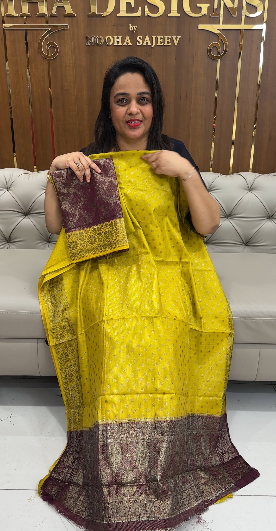 SEMI BANARASI UNSTITCHED SALWAR SUITS - IHA 25374