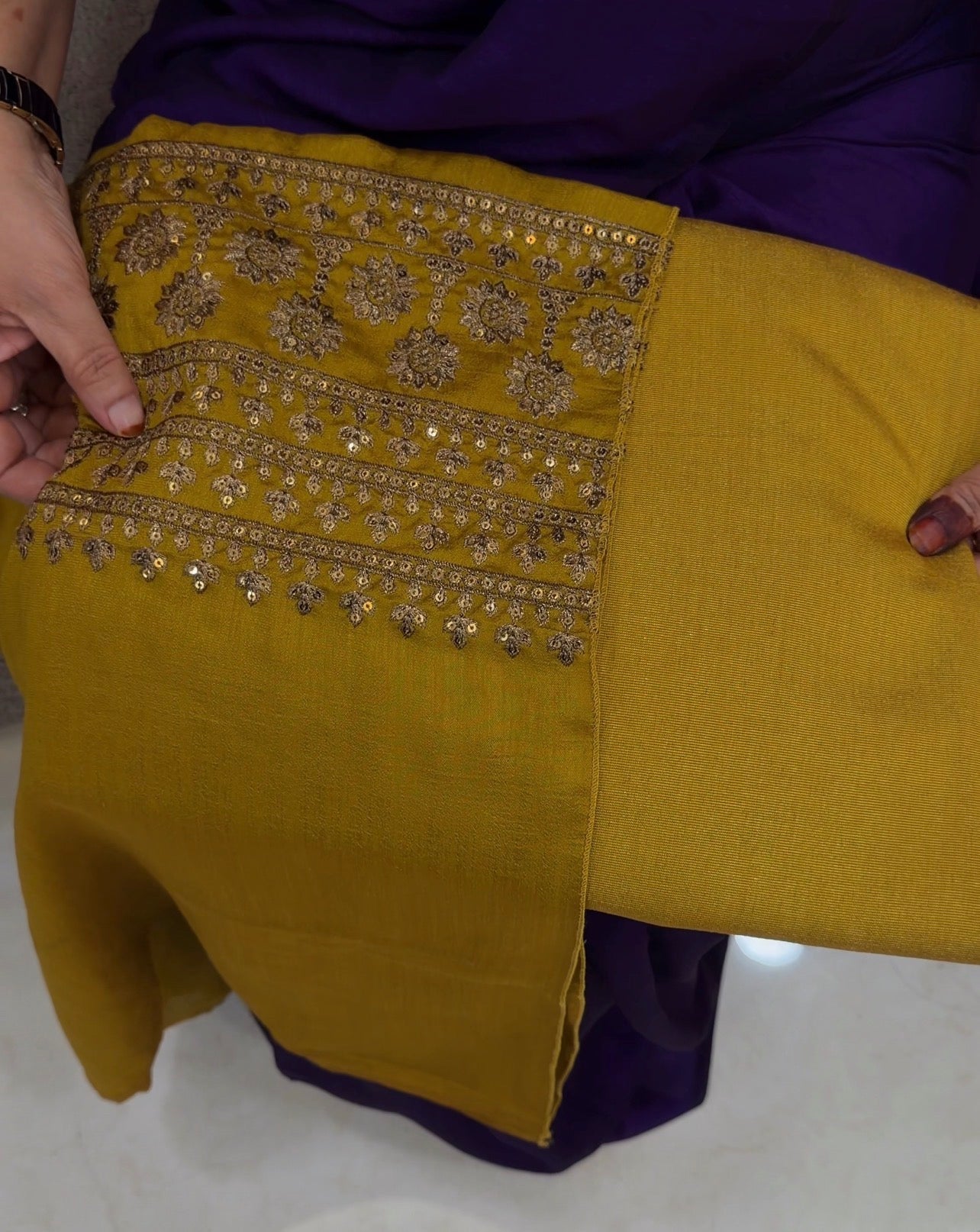 IHA'S IN- HOUSE READY TO WEAR SEMI RAW SILK SAREES - IHA 33020