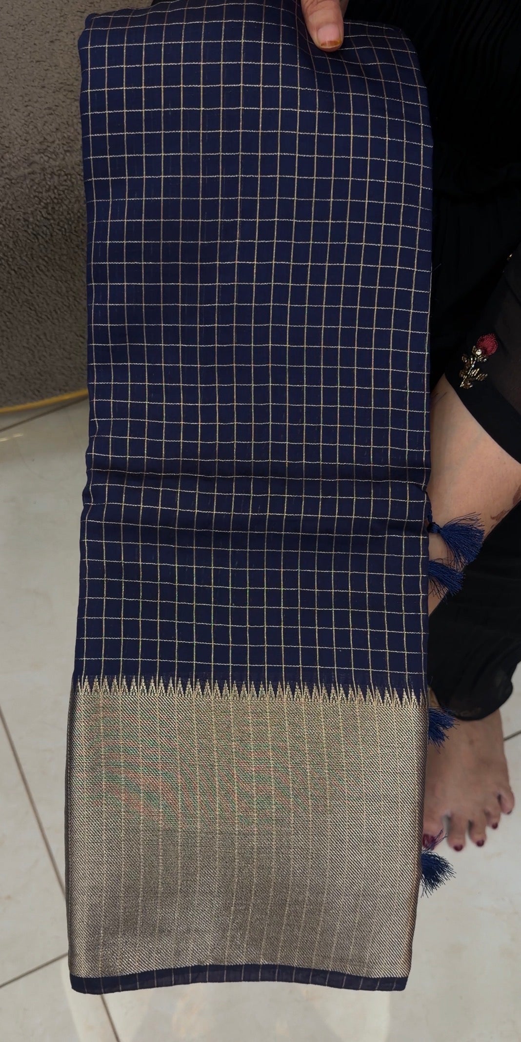 SEMI BANARASI SAREES - IHA 33151