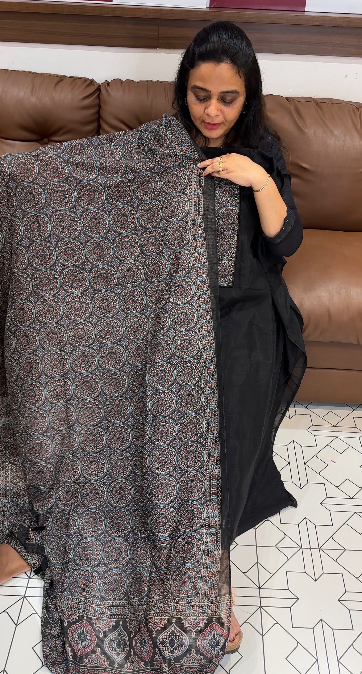 SEMI RAW SILK UNSTITCHED SALWAR SUITS - IHA 27945