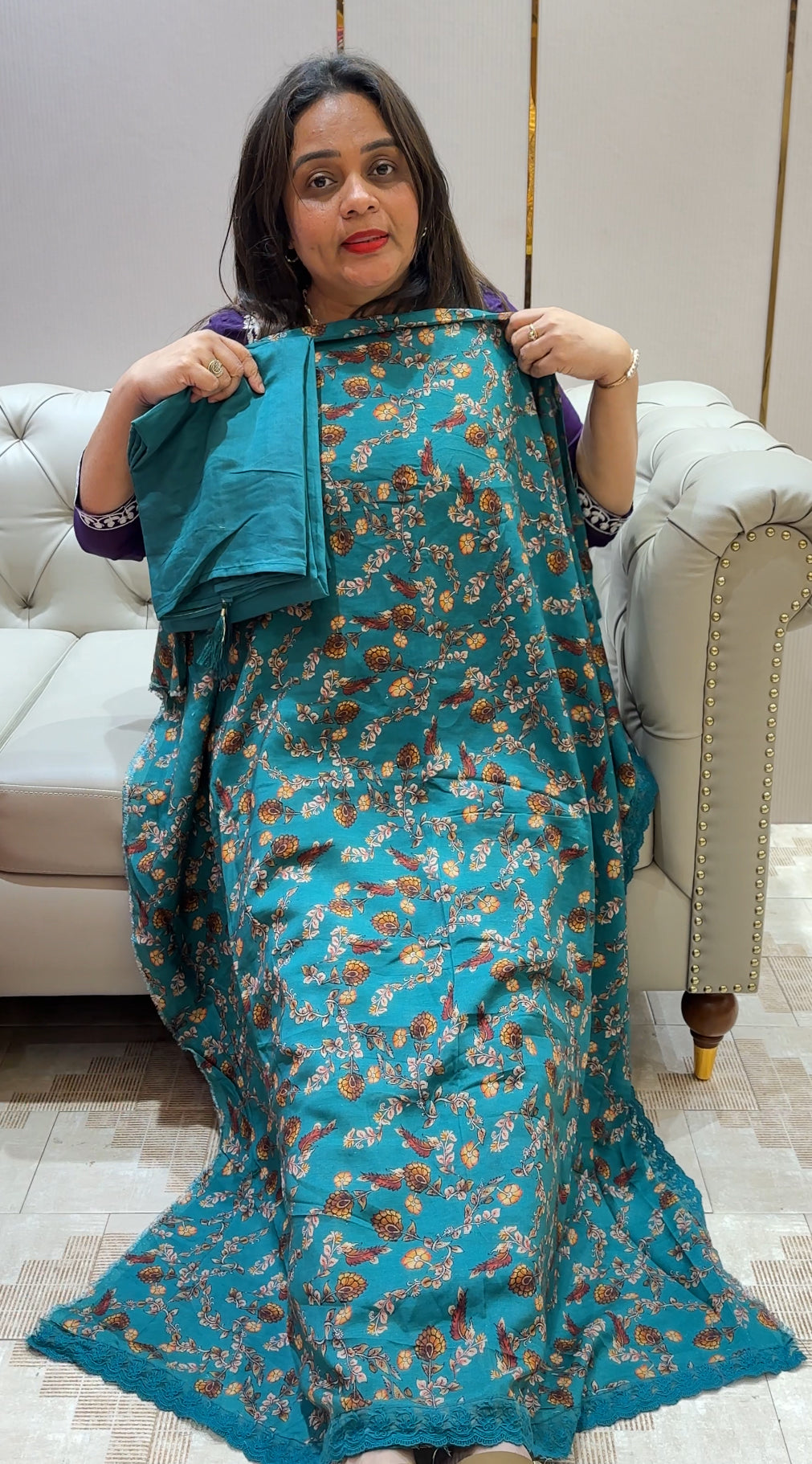 MUSLIN SILK UNSTITCHED SALWAR SUITS - IHA 22973