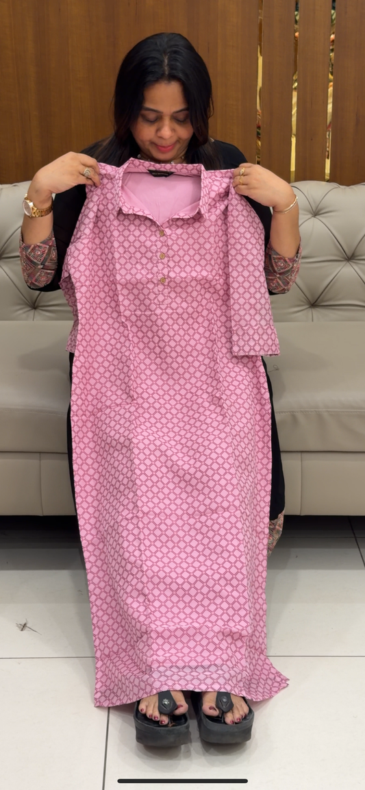 SOFT ORGANZA LONG TOPS - IHA 29170