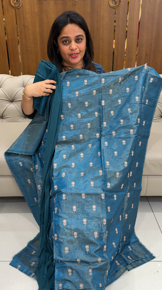 TISSUE UNSTITCHED SALWAR SUITS - 25937