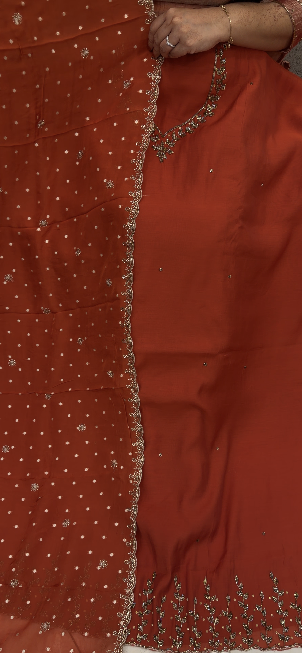 MUL CHANDERI UNSTITCHED SALWAR SUITS - IHA 33231