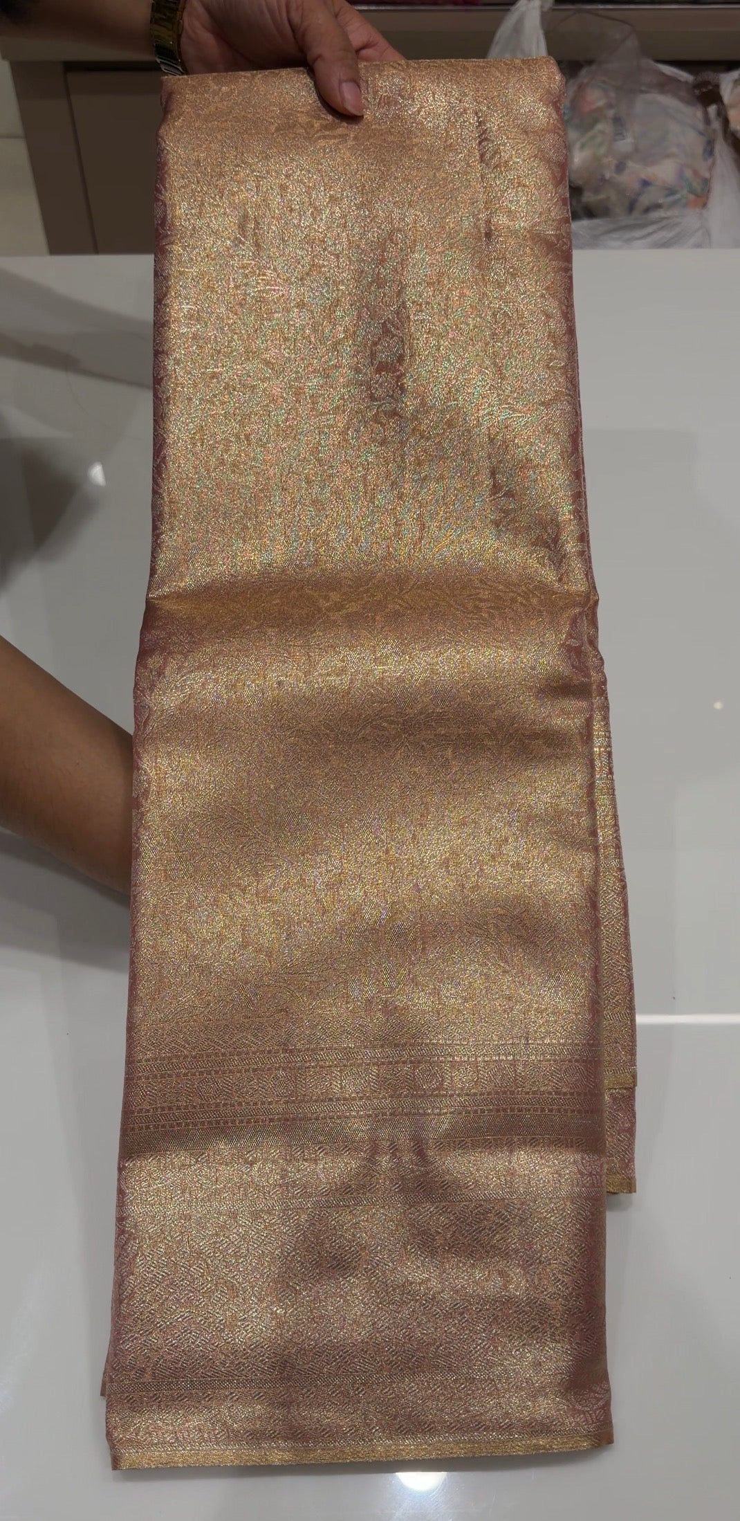 SEMI TISSUE SAREES - IHA 35821