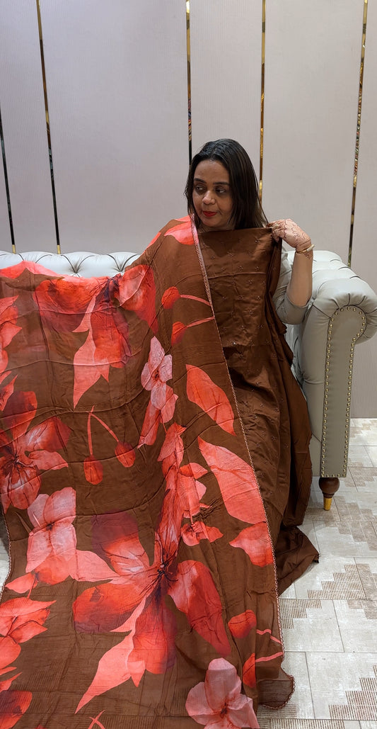 COTTON RAYON UNSTITCHED SALWA SUITS - IHA 29386