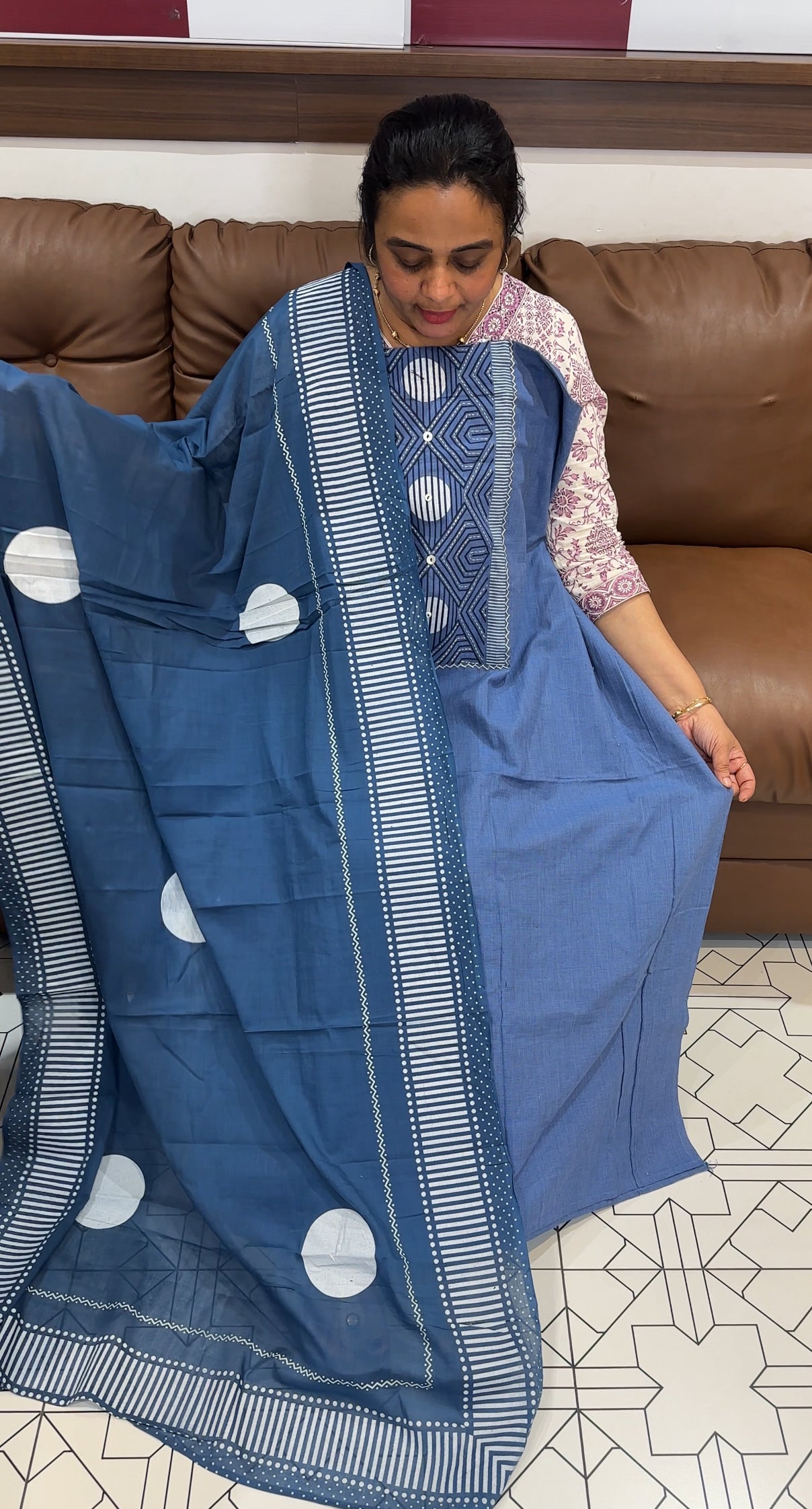 COTTON UNSTITCHED SALWAR SUITS - IHA  26417