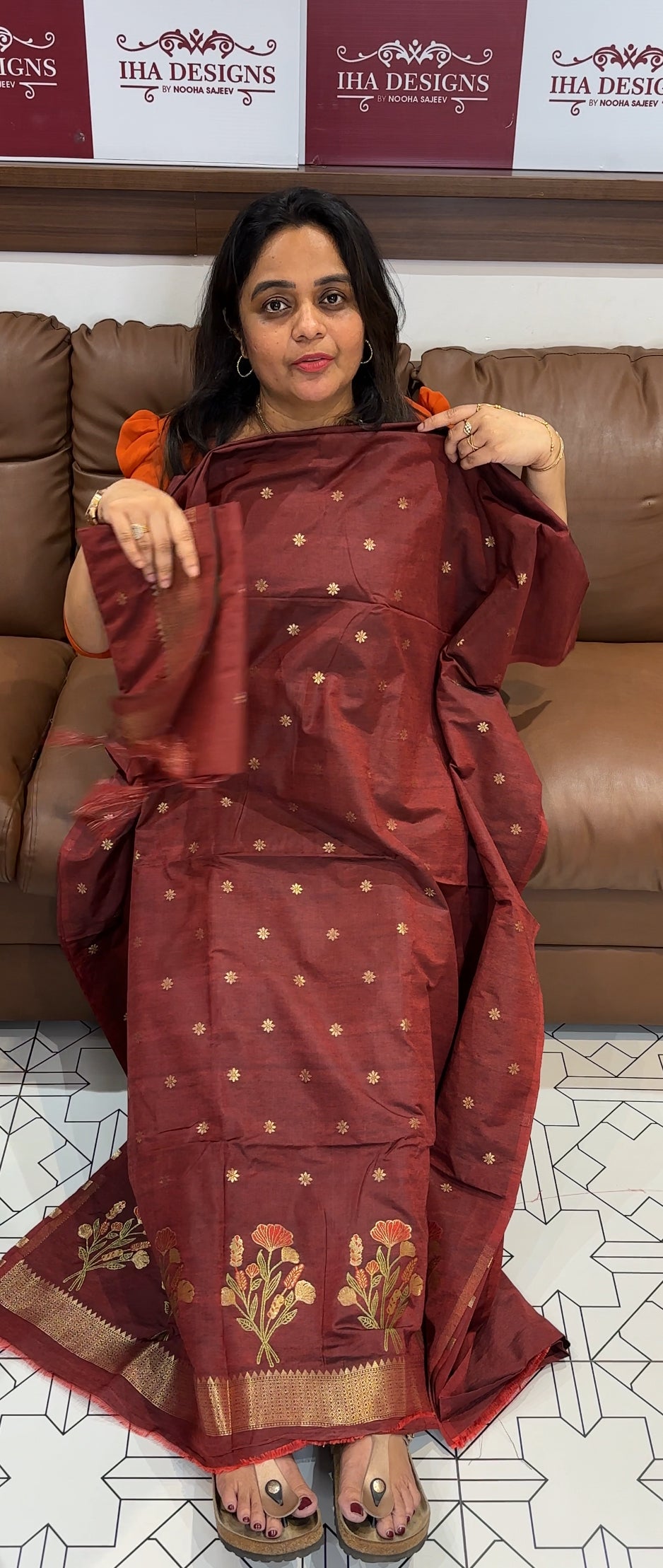 SEMI BANARASI UNSTITCHED SALWAR SUITS - IHA 26447