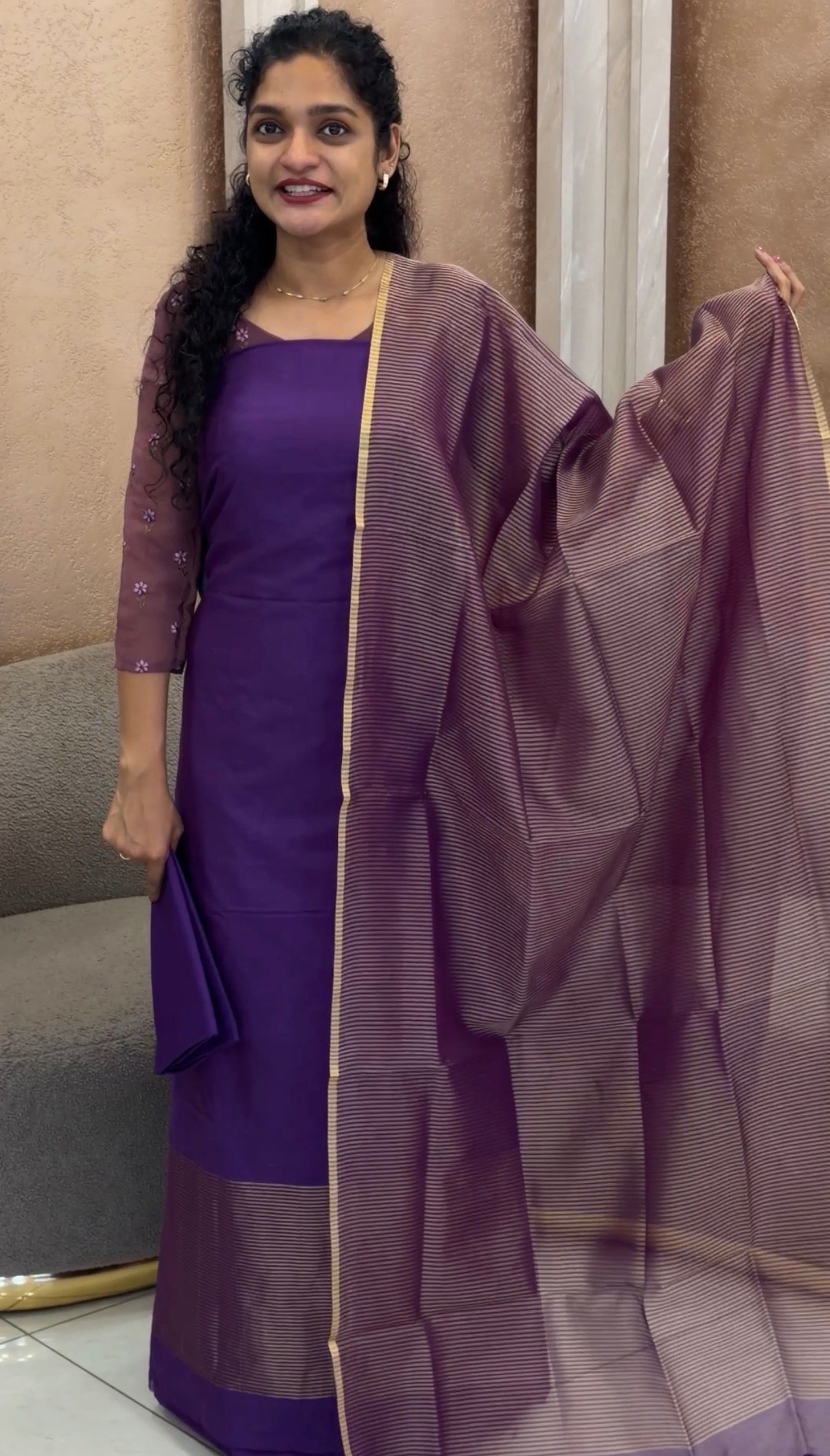 MUL CHANDERI UNSTITCHED SALWAR SUITS - IHA 33291