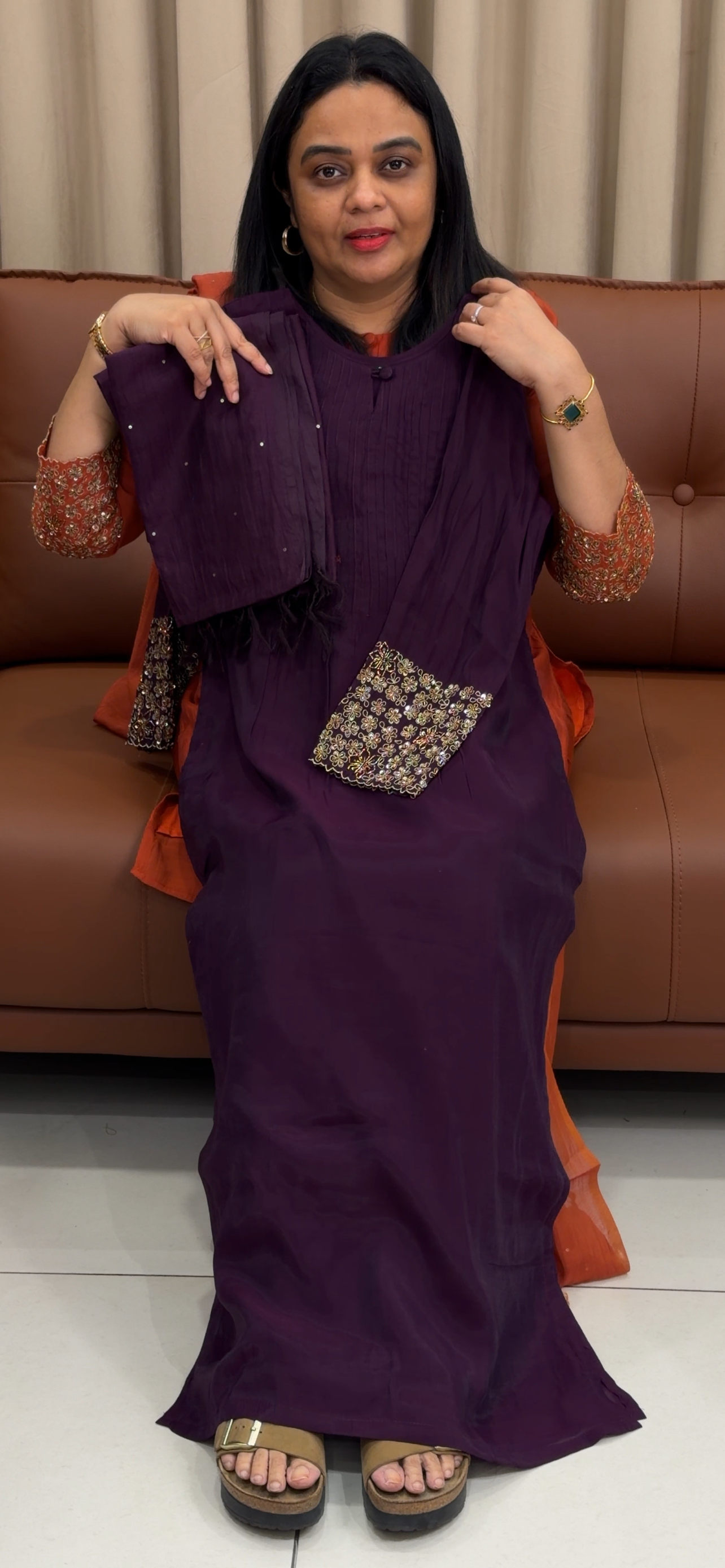 MUL CHANDERI TOP, BOTTOM AND DUPATTA - IHA 33493