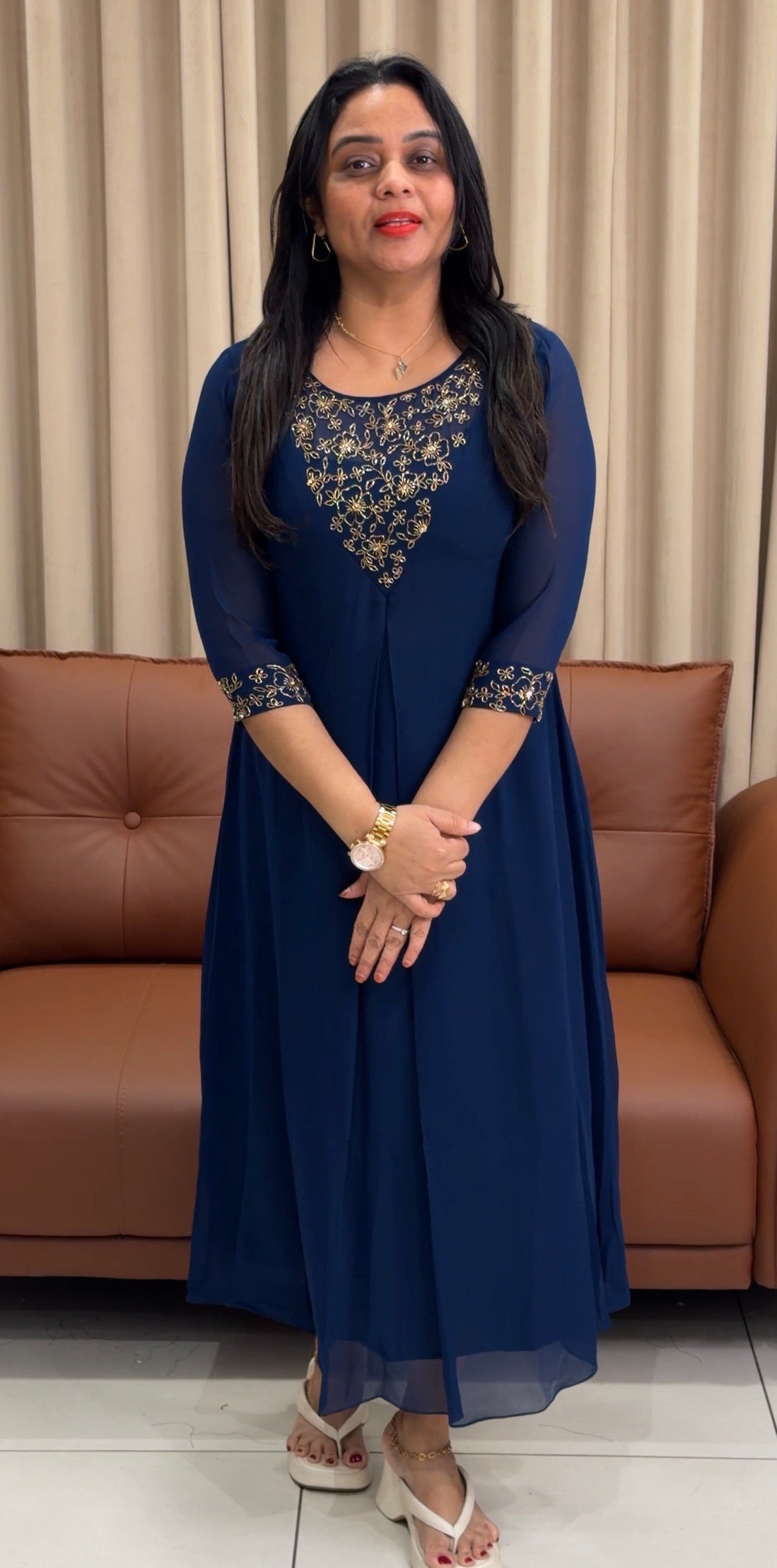 IHA'S IN-HOUSE HAND WORKED ALINE TOPS - IHA 33594