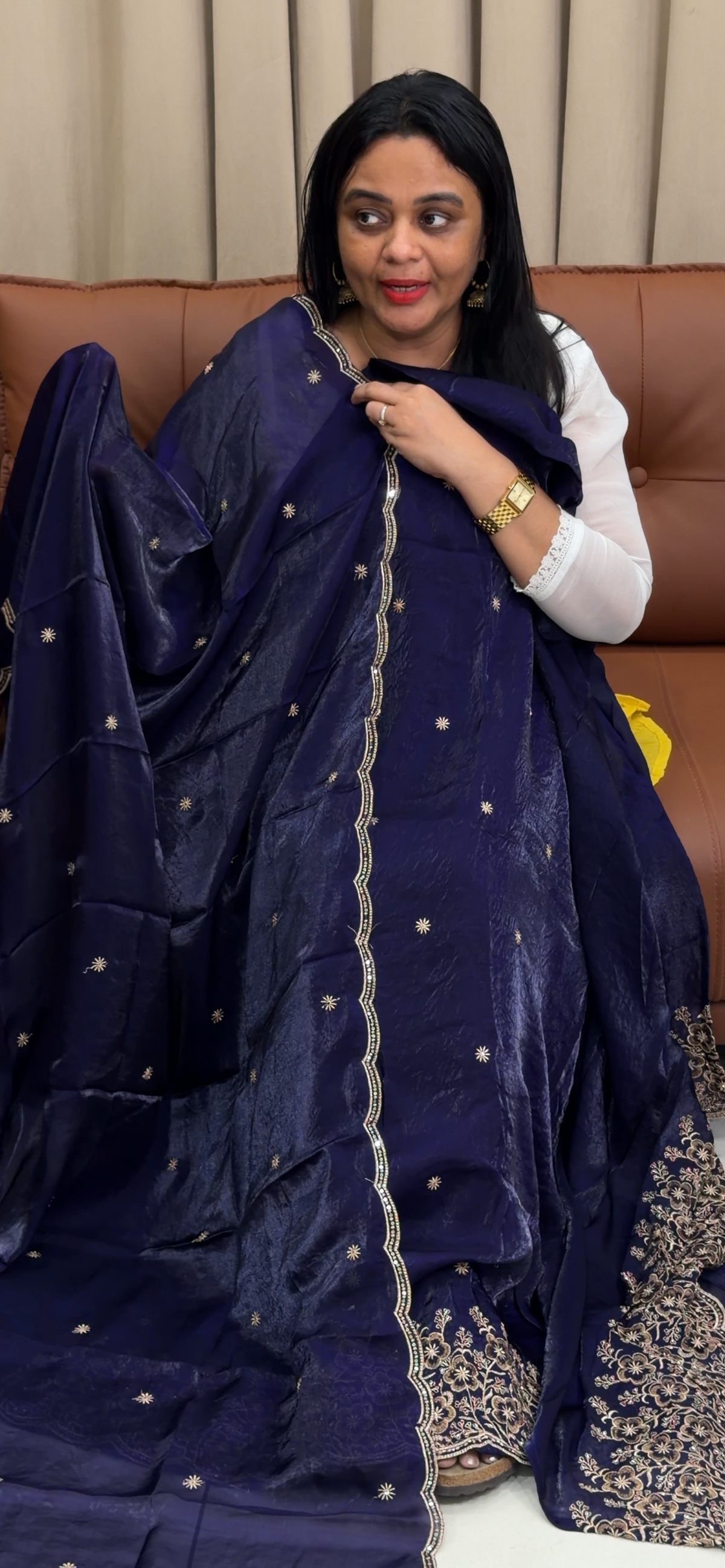 SEMI SILK UNSTITCHED SALWAR SUITS - IHA 35762