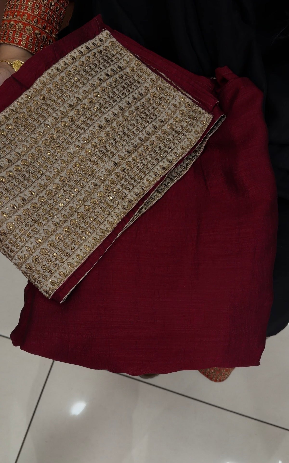 FORWARD HANDWORKED TOP,BOTTOM AND DUPATTA  - IHA 35917