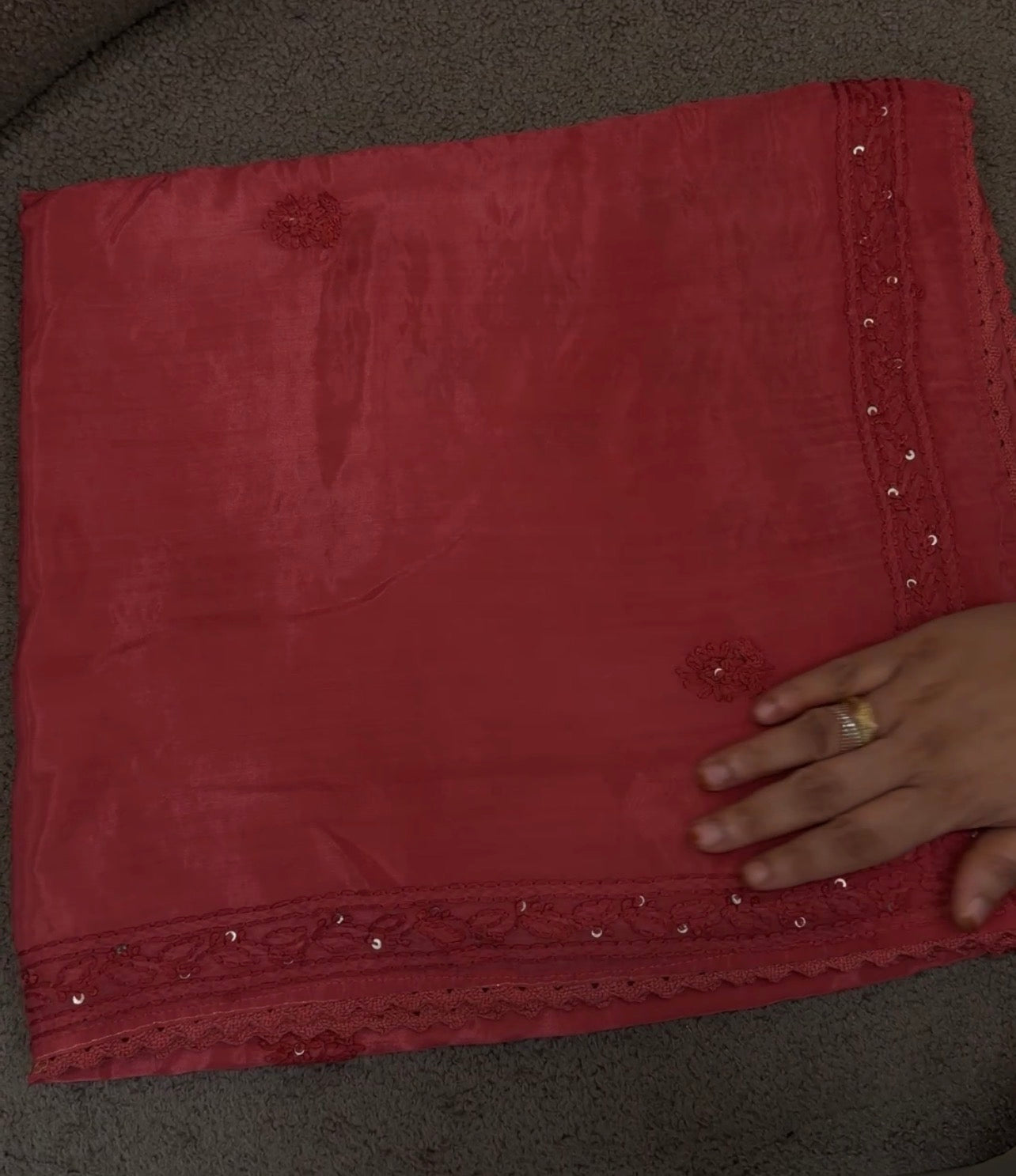 LUCKNOWI CHIKANKARI SAREES - IHA 33000