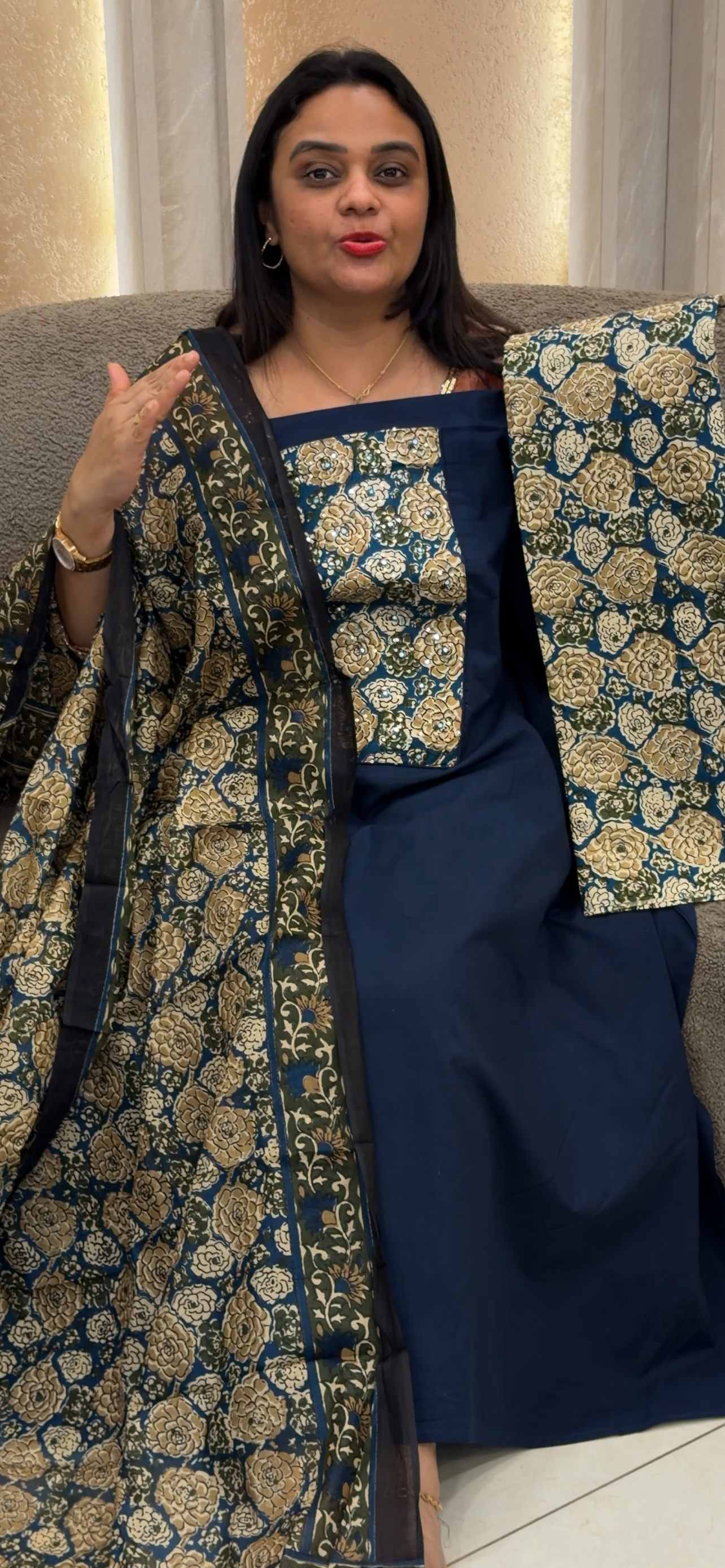 COTTON UNSTITCHED SALWAR SUITS - IHA 33229