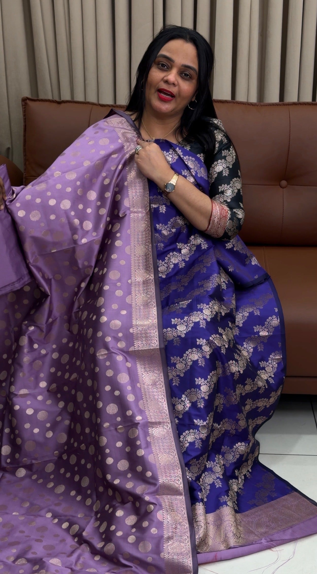 SEMI BANARASI UNSTITCHED SALWAR SUITS - IHA 34672