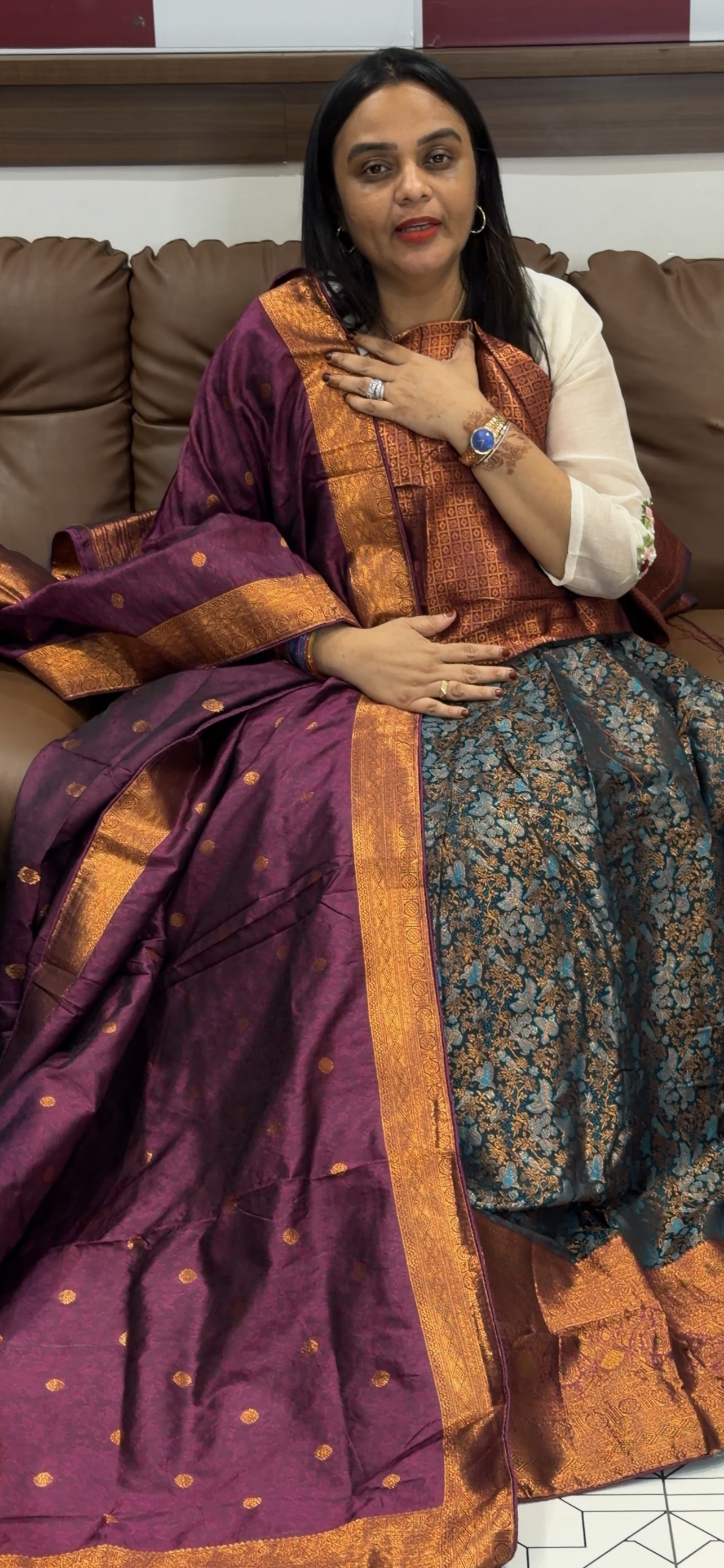 SEMI STITCHED DHAVANI SETS - IHA 31620