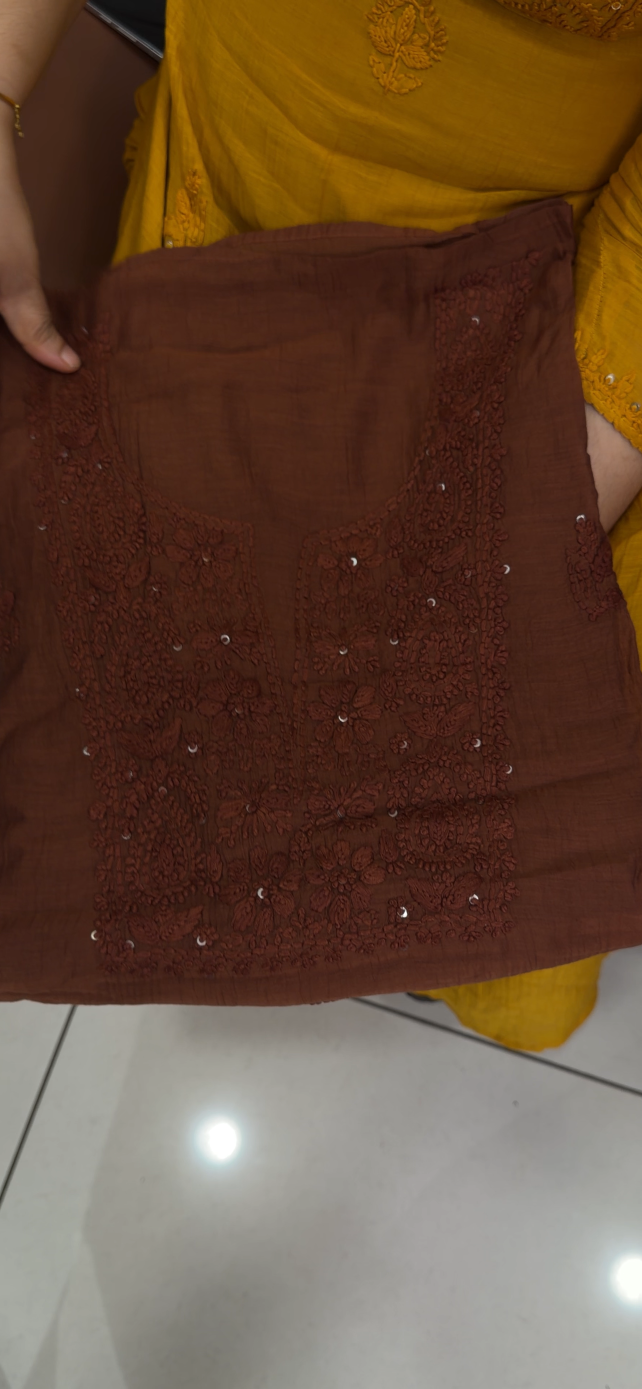 MALAI CHANDERI UNSTITCHED SALWAR SUITS - IHA 34737