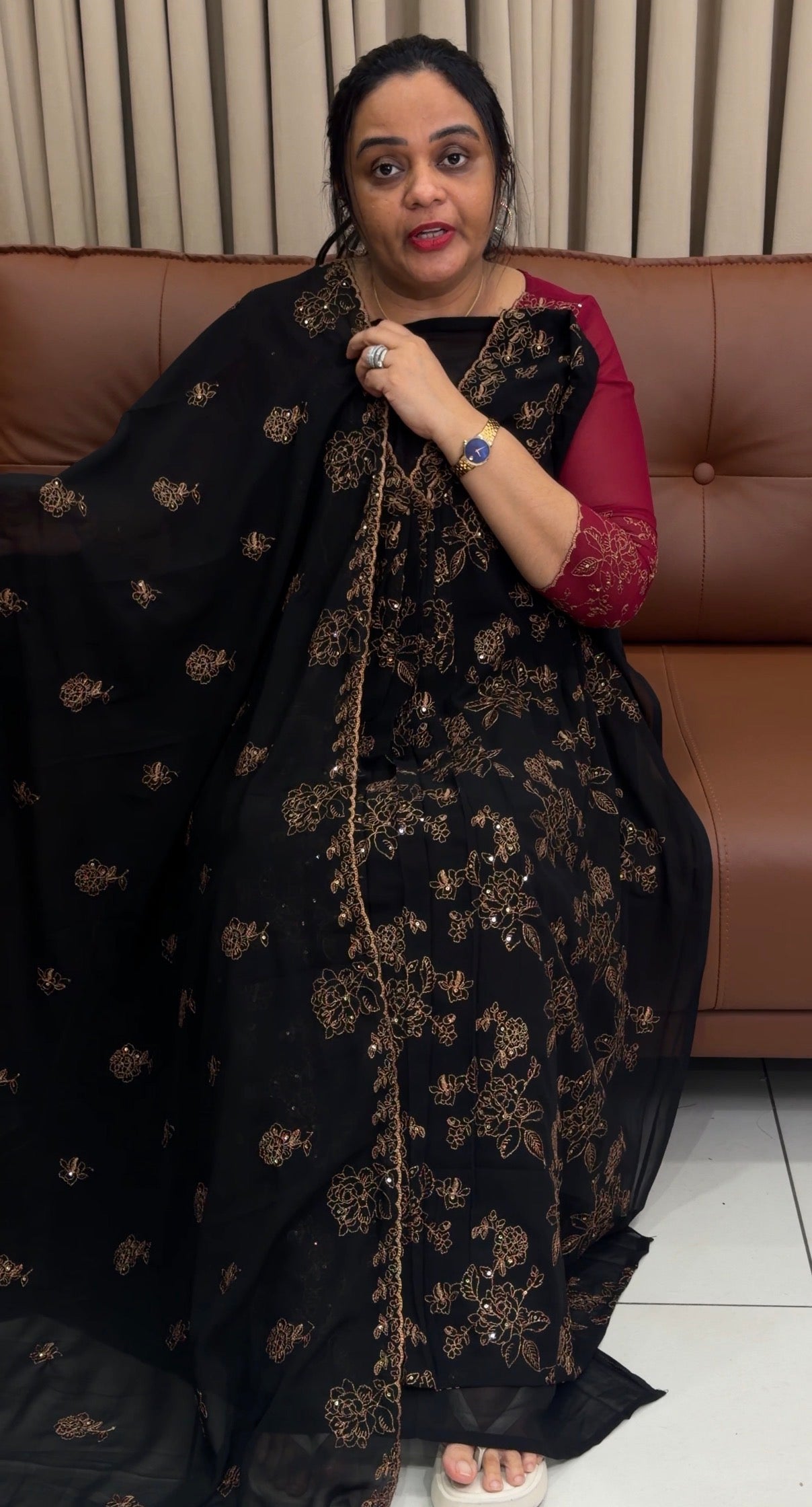 FAUX GEORGETTE UNSTITCHED SALWAR SUITS - IHA 34729