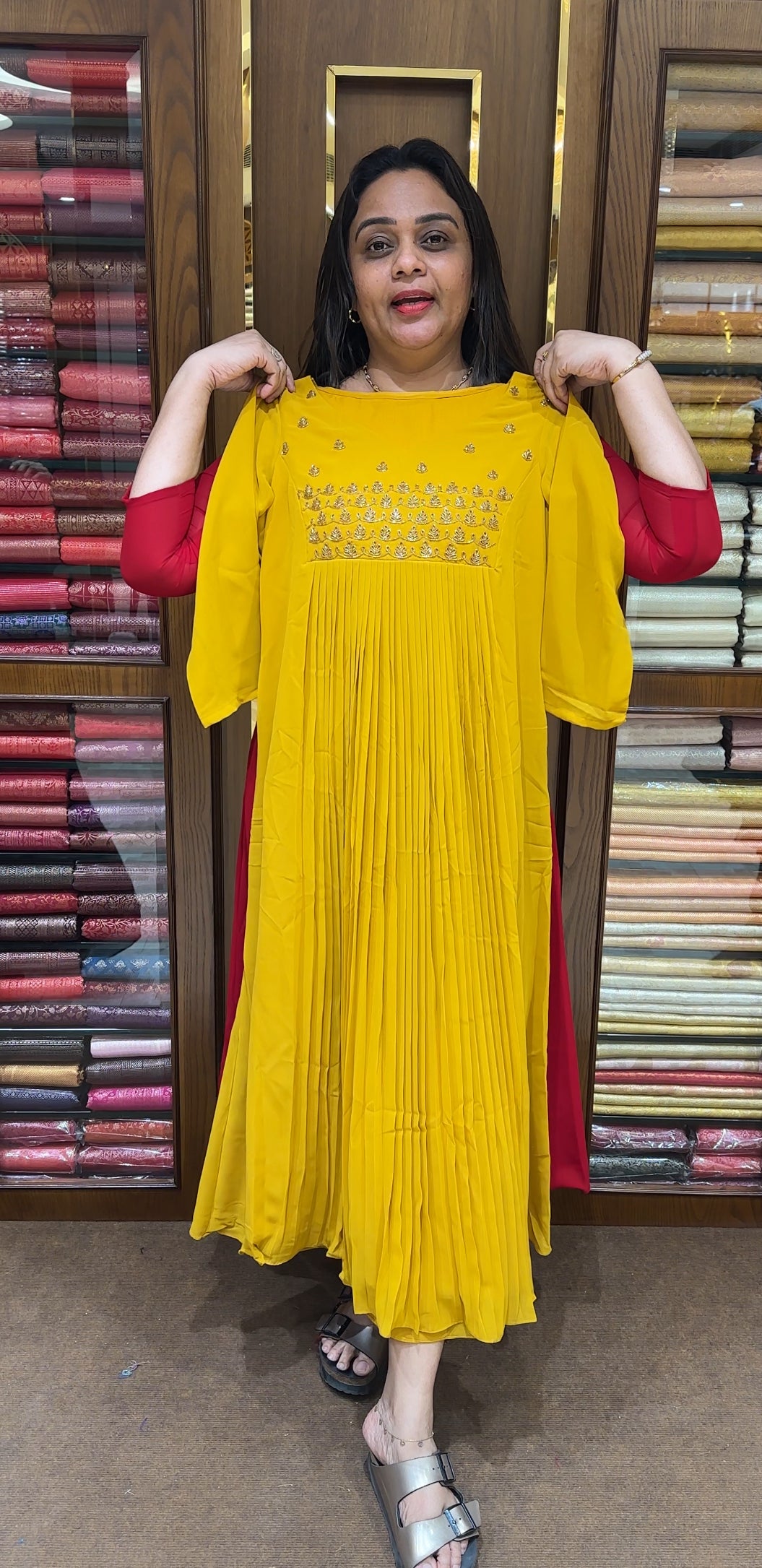 IHA'S IN-HOUSE HAND WORKED ALINE TOPS - IHA 28825