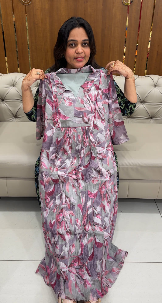 IHA'S IN-HOUSE PLATINUM CHIFFON TOPS - IHA 27435