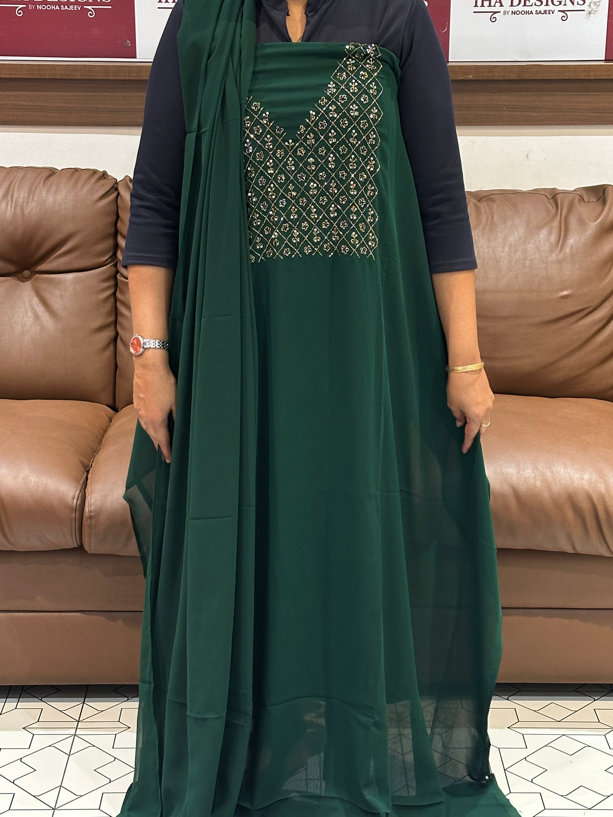 OFFER SALES UNSTITCHED SALWAR SUITS - IHA 35834