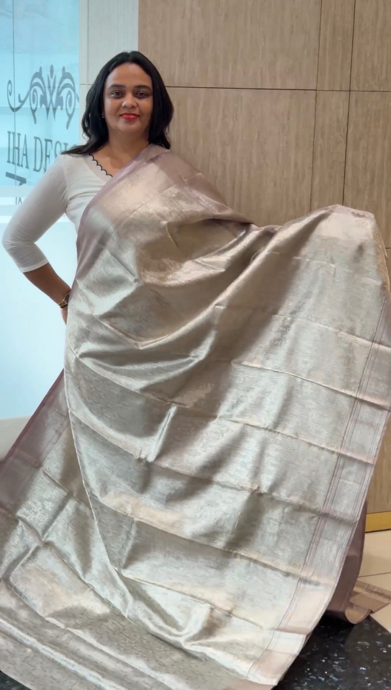 TISSUE KANCHIPURAM SAREES - IHA 32313