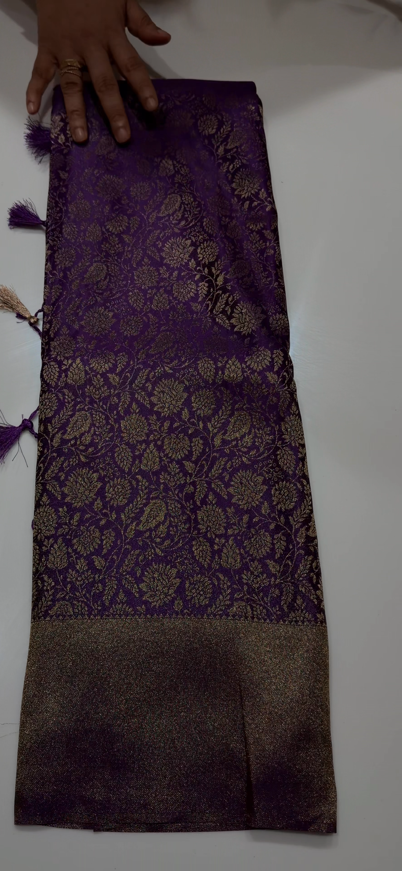 SEMI BROCADE SAREES - IHA 34536